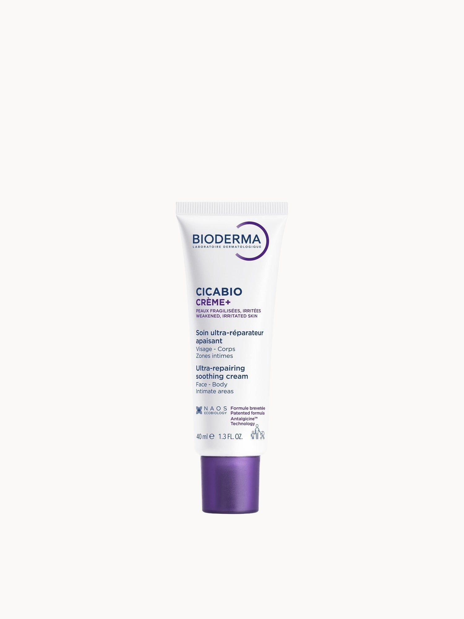 Bioderma Cicabio Creme+ Ultra-Repairing Soothing Healing Cream for Face & Body with Hyaluronic Acid 40ml