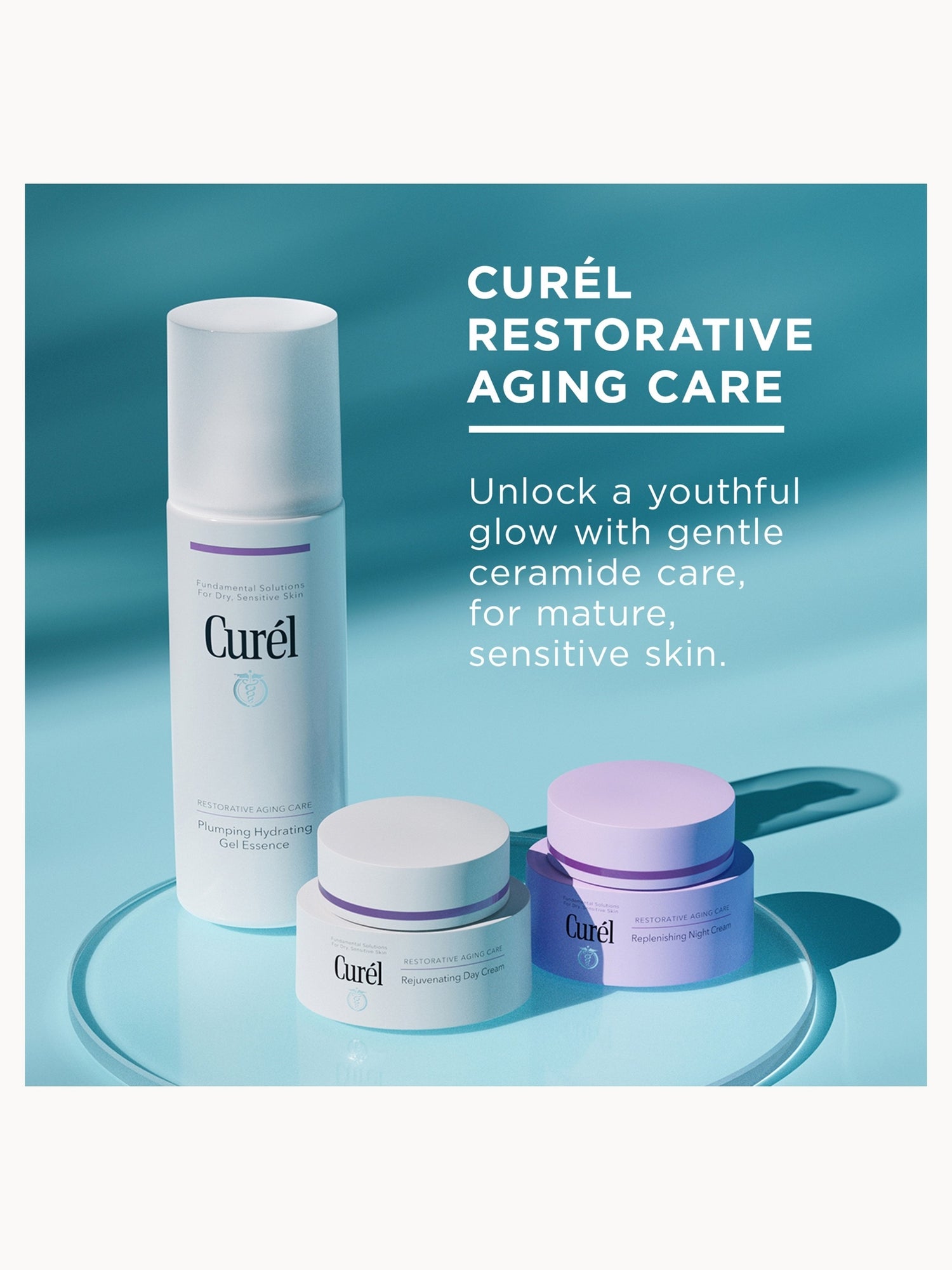 Curél Plumping Hydrating Gel Essence for Dry, Sensitive Skin 140ml