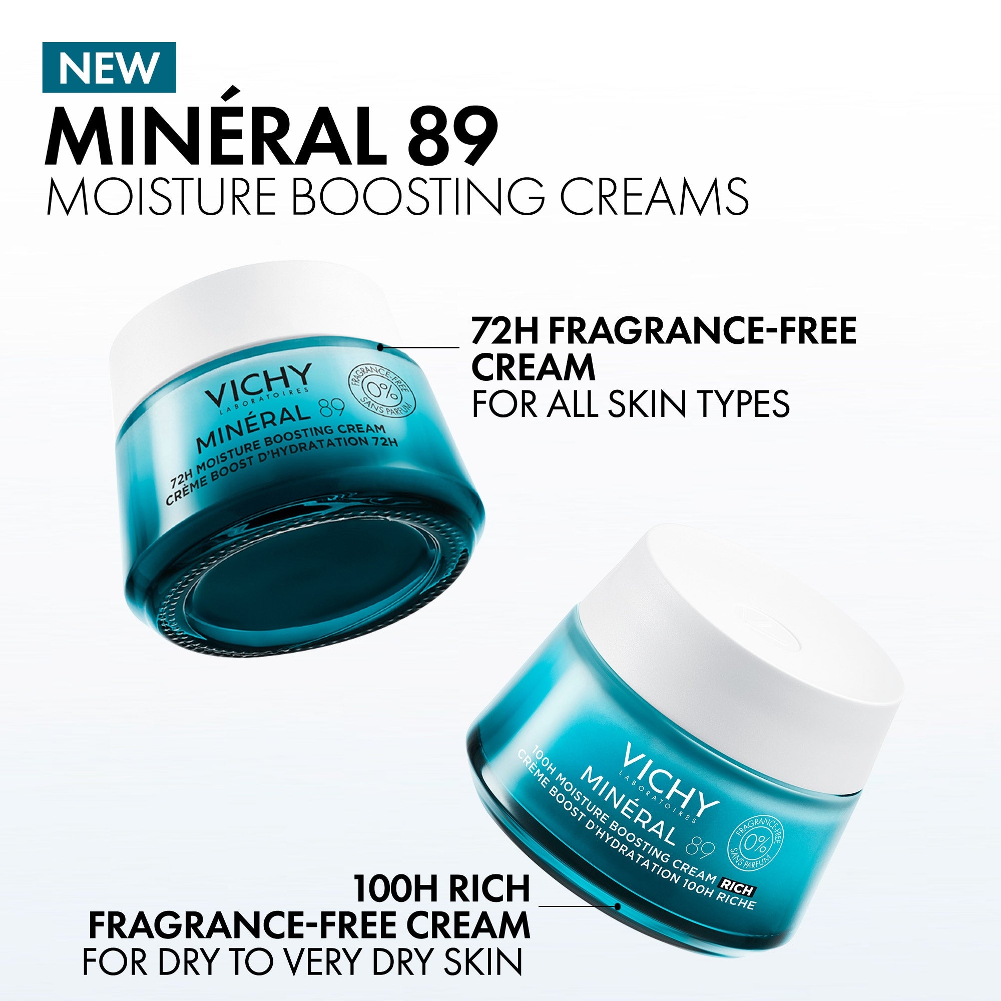 Mineral 89 100H Moisture Boosting Fragrance Free Rich Cream (1.69
