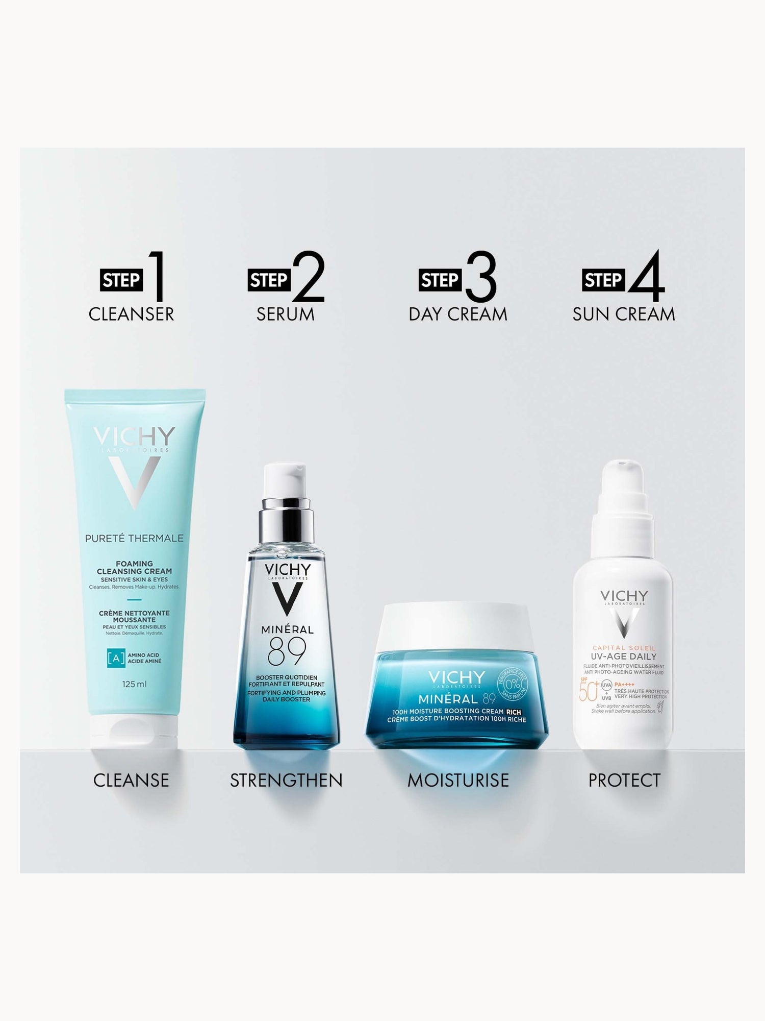 Vichy Mineral 89 100H Rich Cream Fragrance-Free 50ml | LOOKFANTASTIC