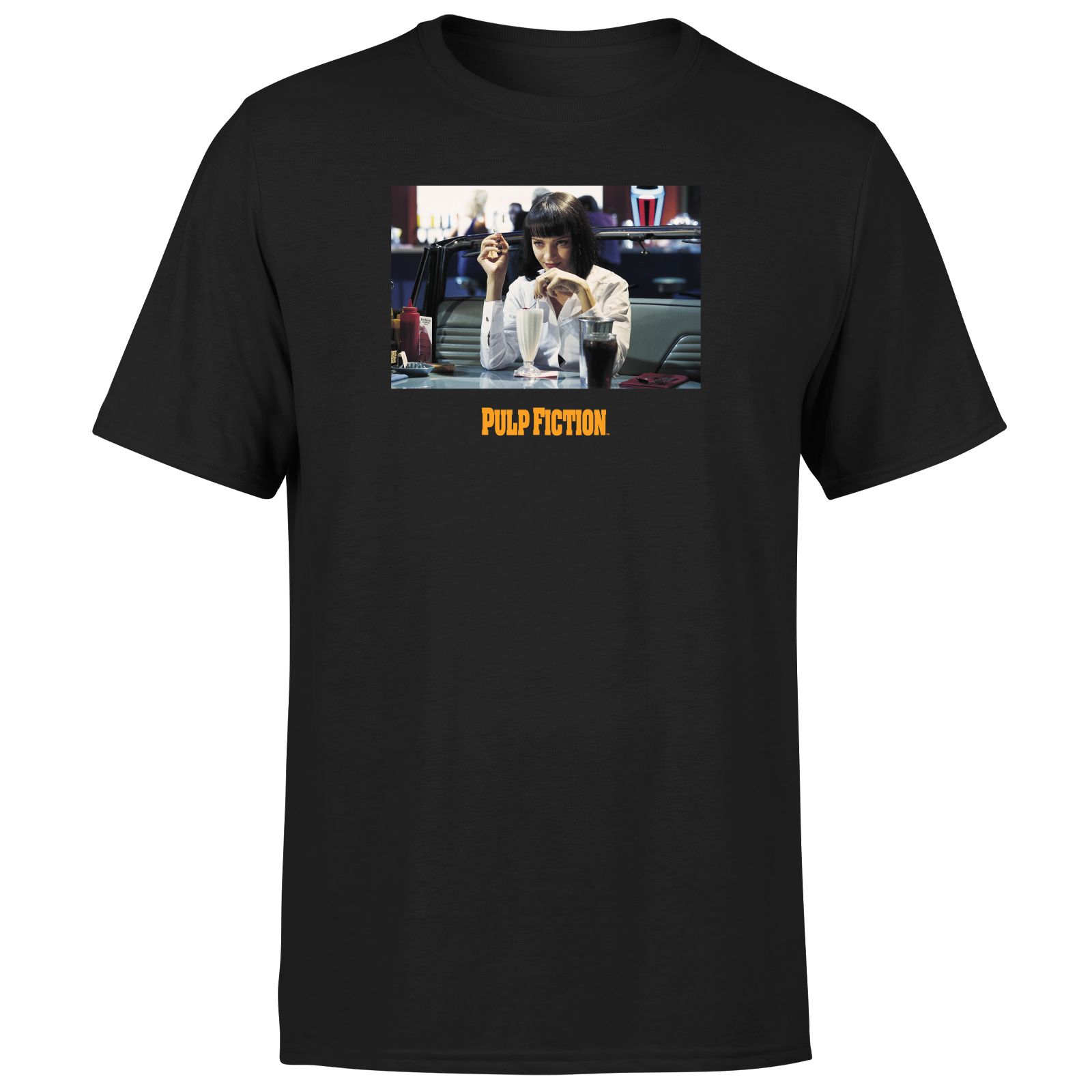 Pulp Fiction Mia Wallace Unisex T-Shirt - Black - S - Black