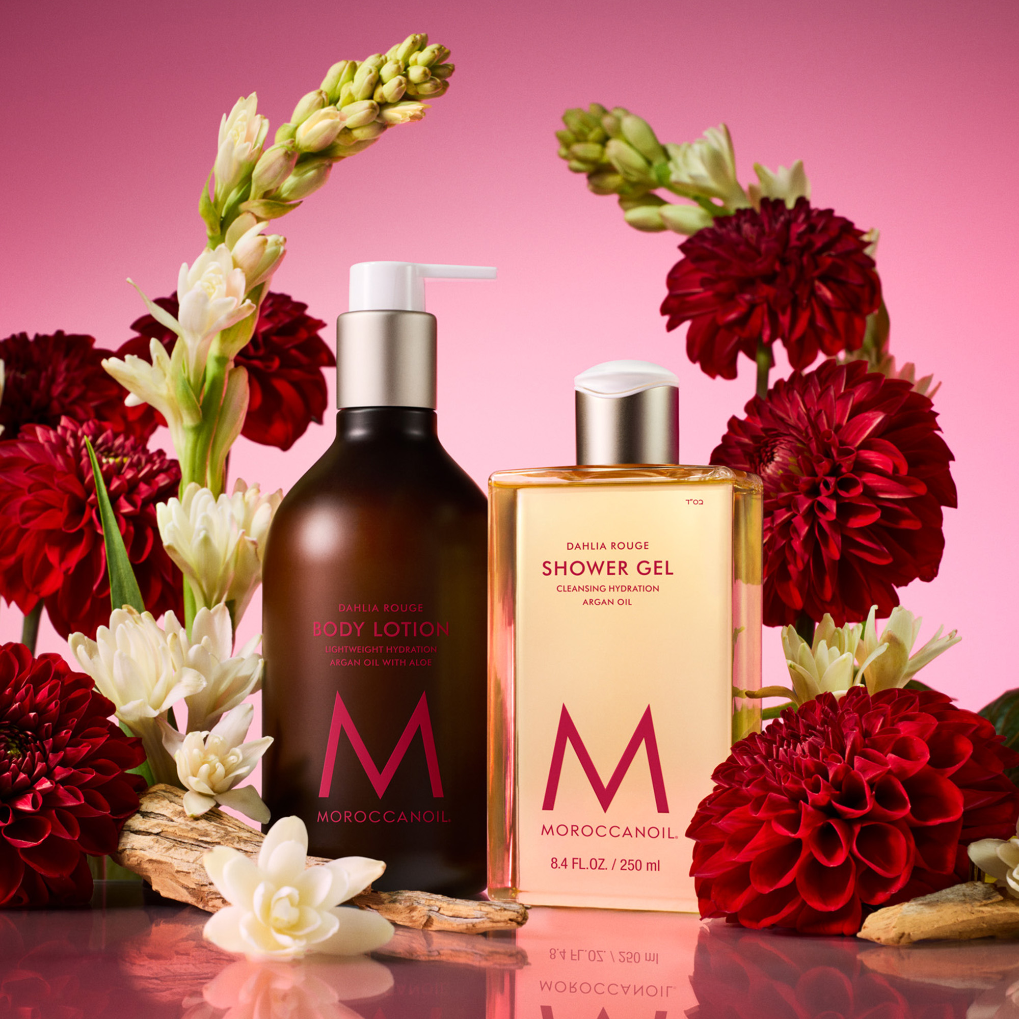 Moroccanoil Dahlia Rouge Body Care Set (Worth $48) | Dermstore