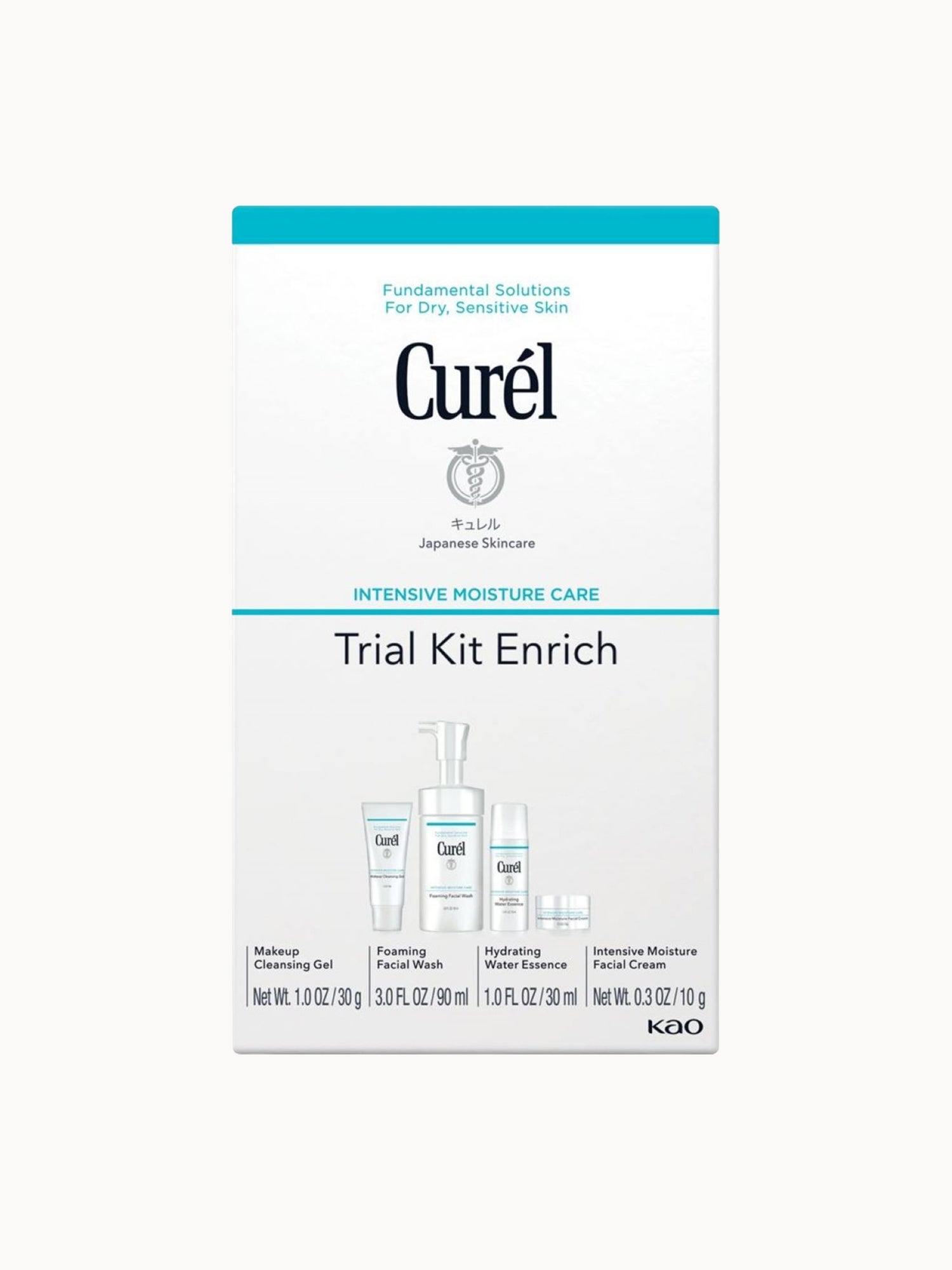 Curél Enrich 2 Week Trial and Travel Kit for Dry, Sensitive Skin