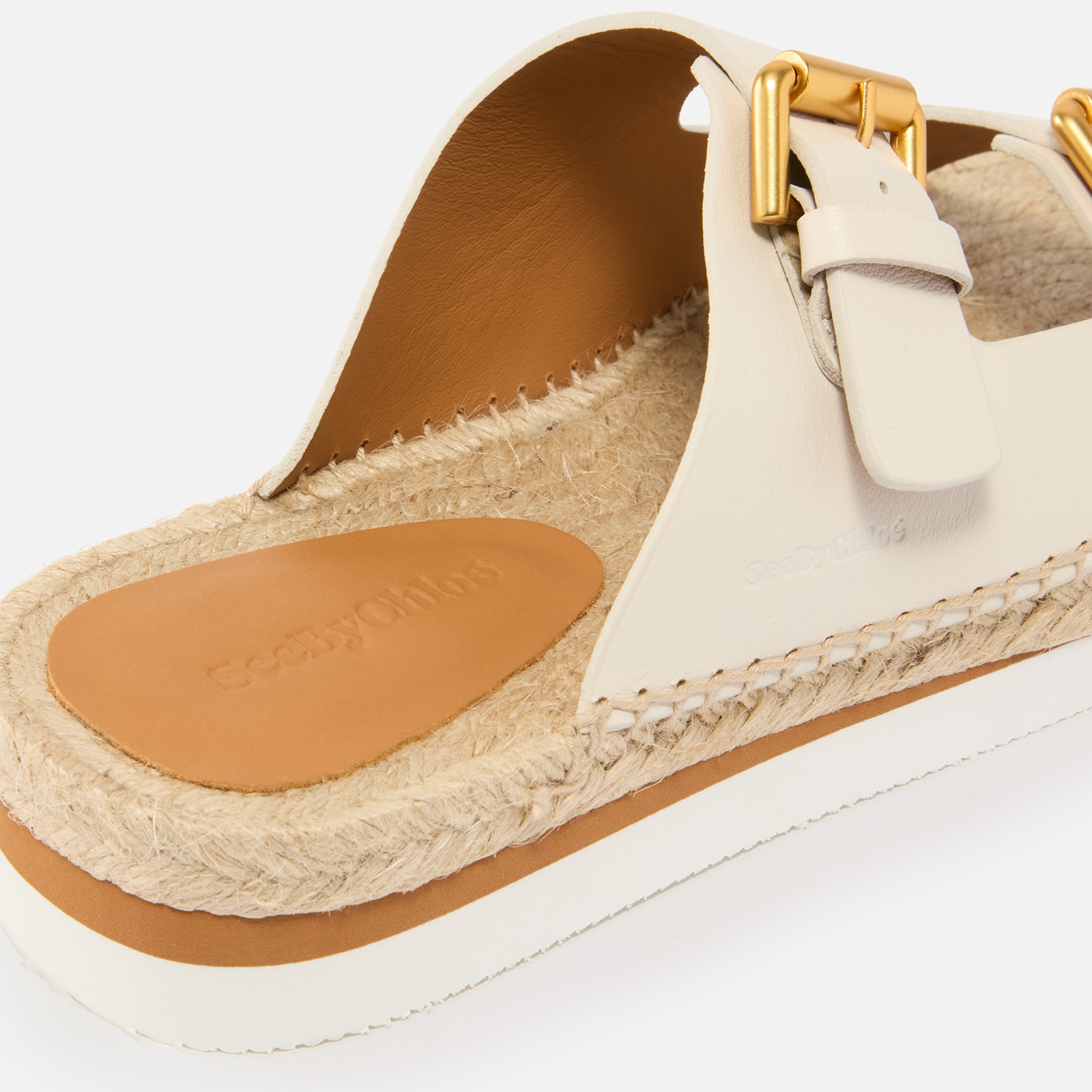 See By Chloé Women's Glyn Leather Double-Strap Espadrille