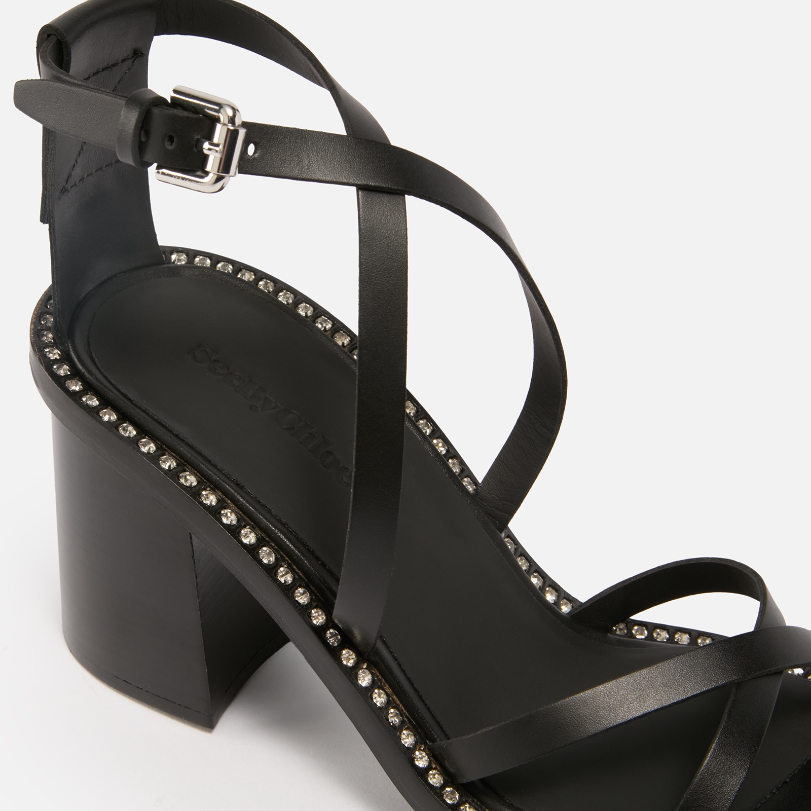 See By Chloé Women's Lynette Leather Heeled Sandals - 3