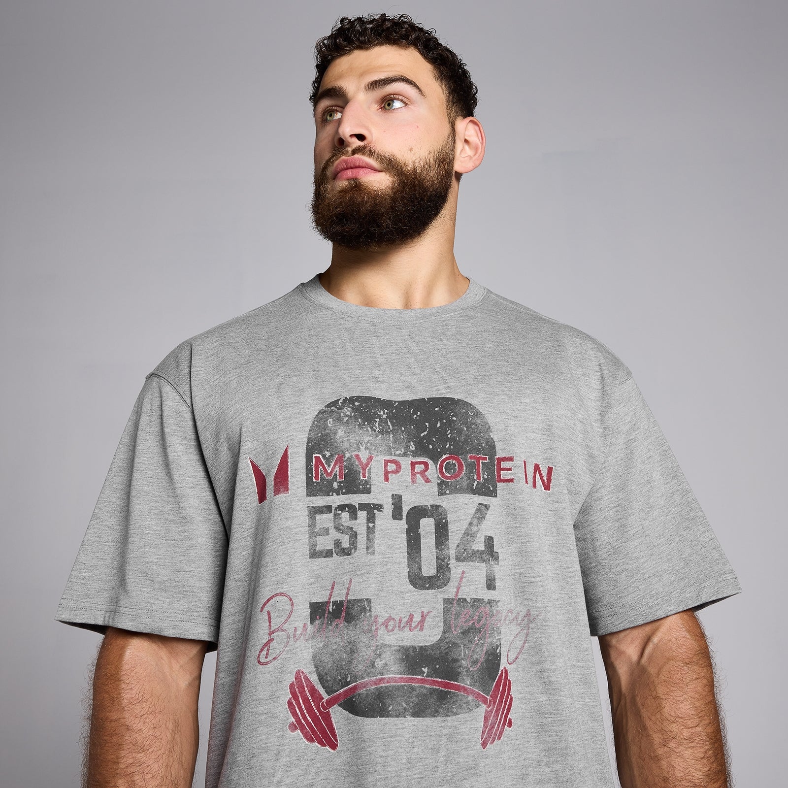 MP オリジン グラフィック Tシャツ - グレー マール | Myprotein