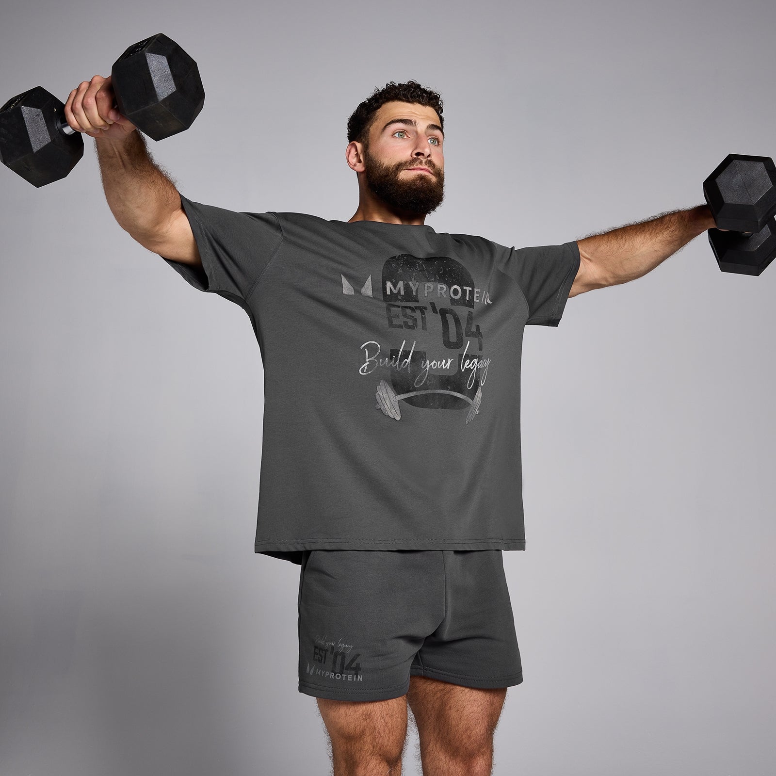 MP Origin Graphic T-Shirt - Washed Grey | Myprotein US