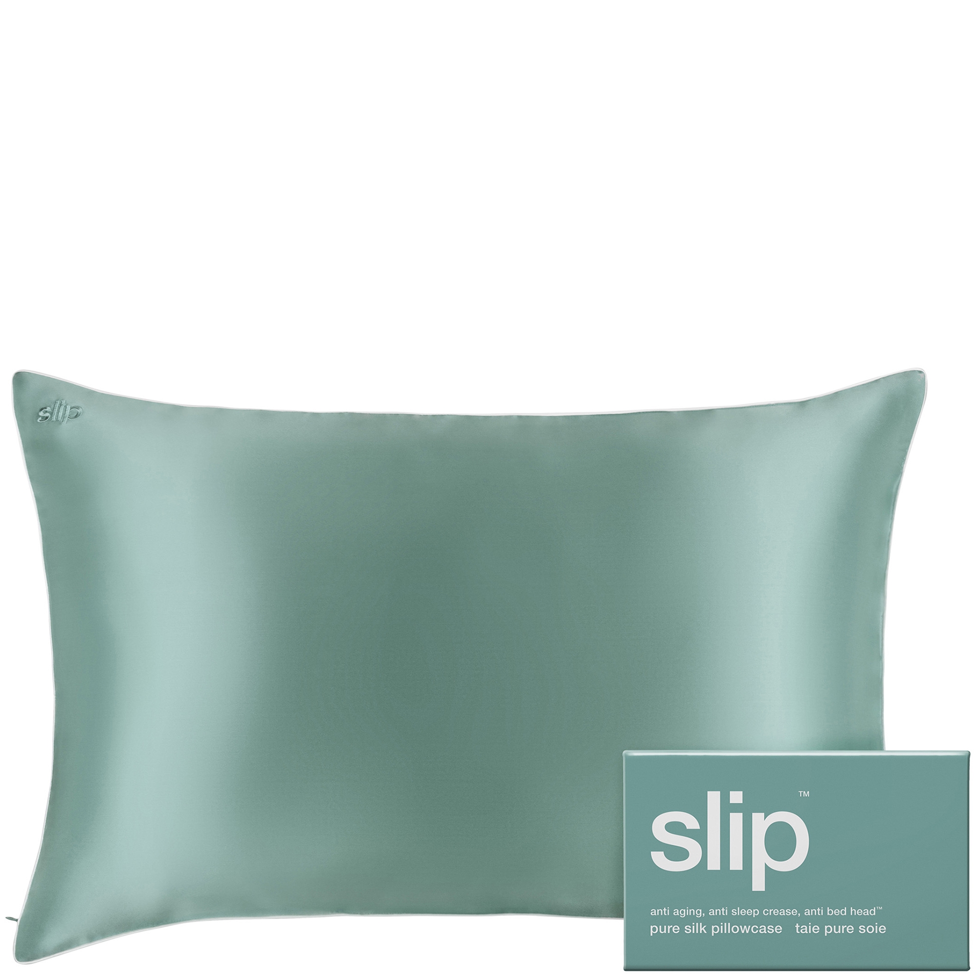 Slip Pure Silk Queen Pillowcase Azure Blue Cult Beauty