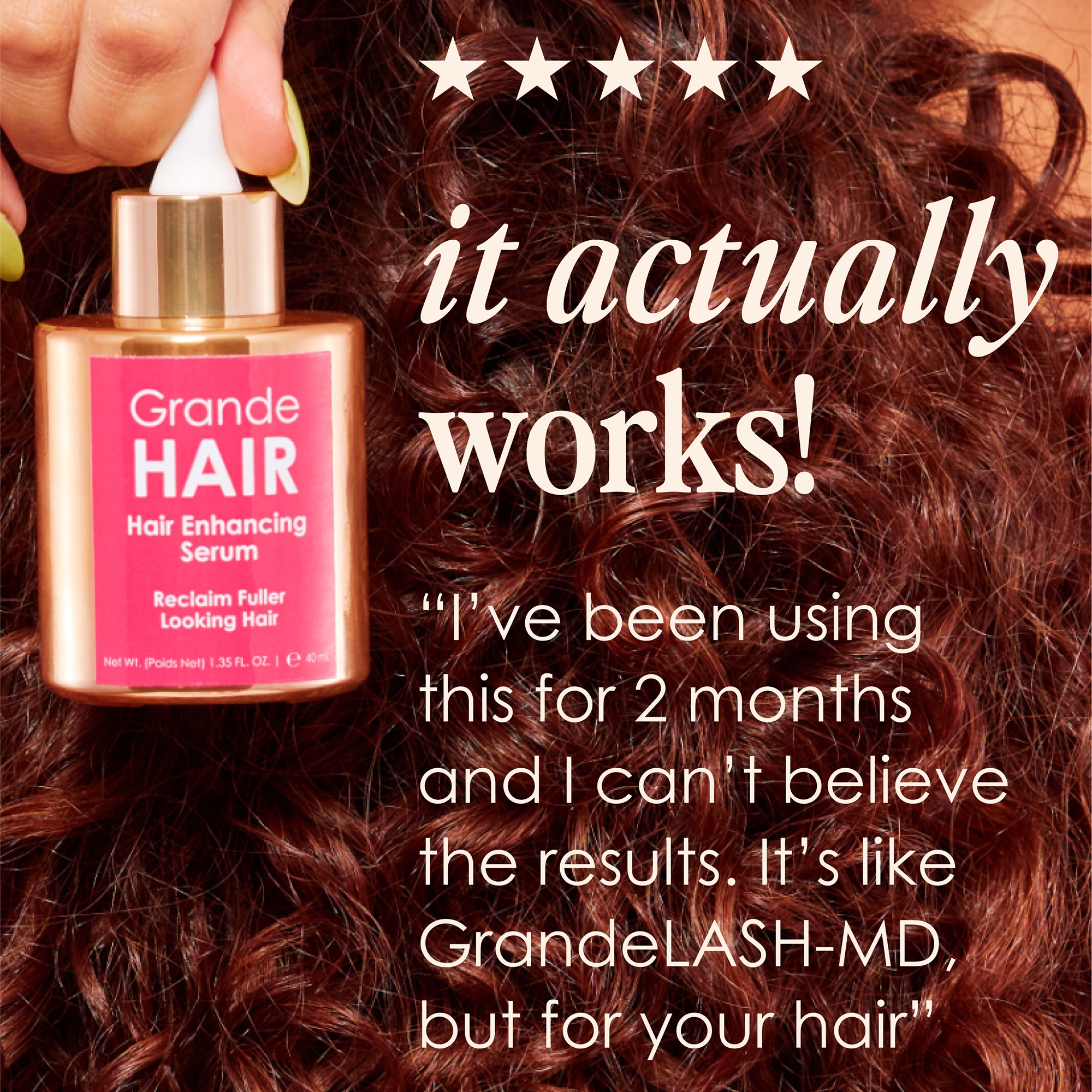 GRANDE Cosmetics GrandeHAIR Hair Enhancing Serum 40ml | Dermstore