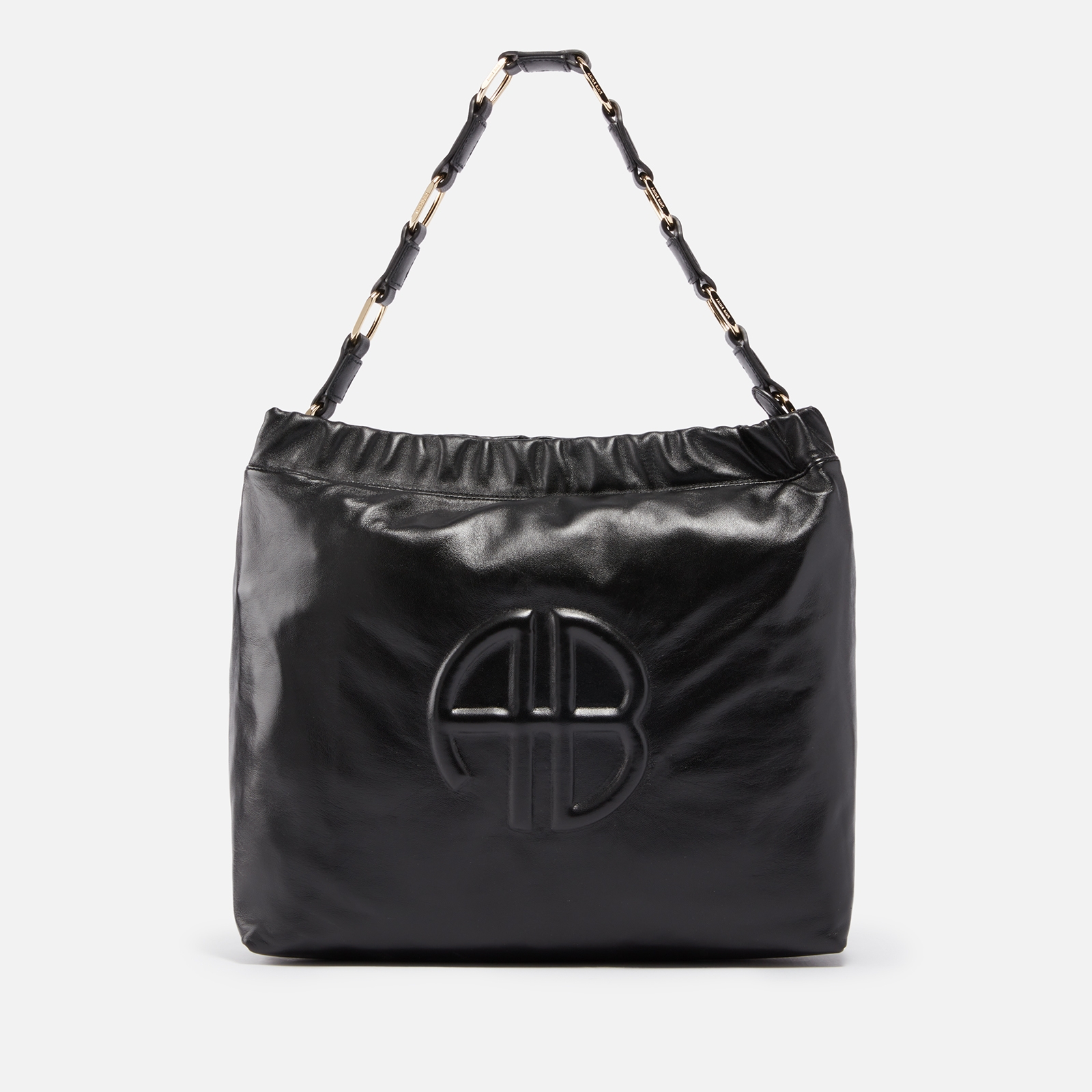 Anine Bing Kate Logo-Embossed Leather Shoulder Bag | Coggles