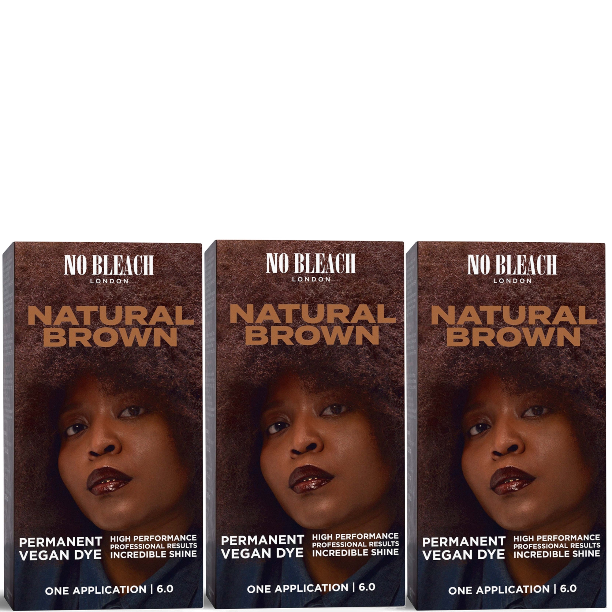 BLEACH LONDON Natural Brown Permanent Kit Trio Discount | Cosmetics, image size:2000x2000
