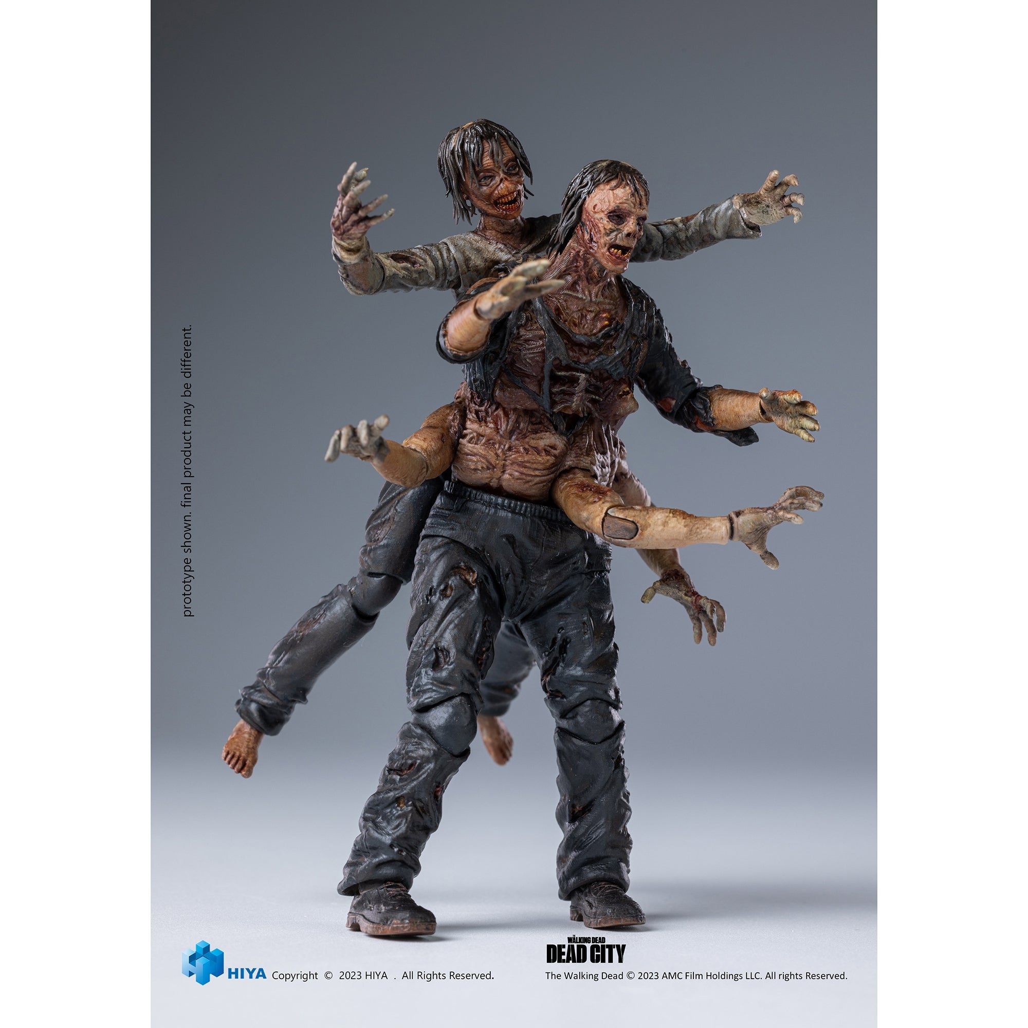 HIYA Toys Walking Dead Dead City Walker King 1:18th Scale Action