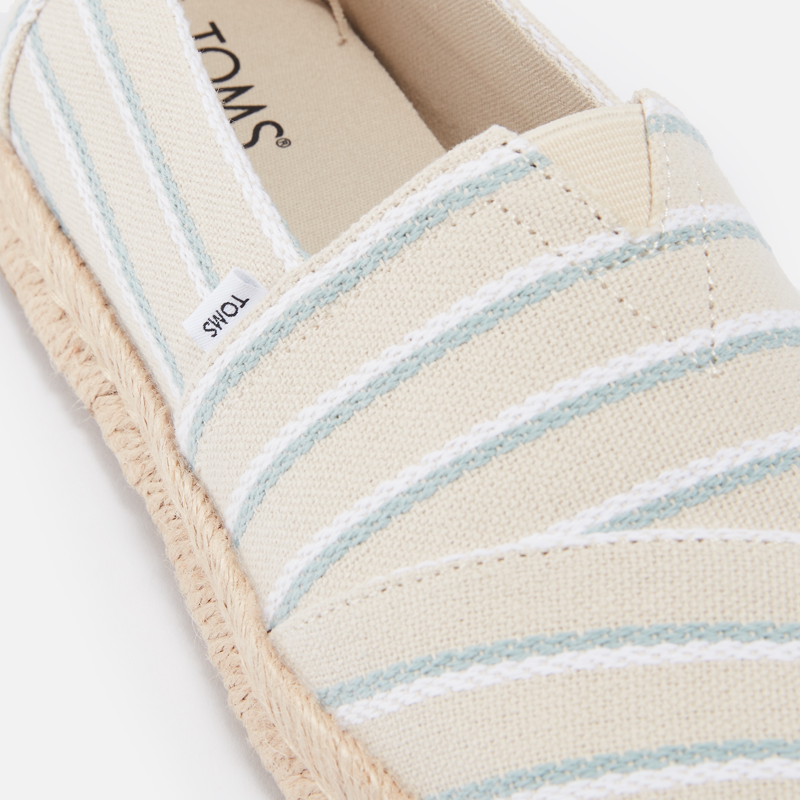 TOMS Women s Alpargata 2.0 Striped Canvas Espadrilles Allsole