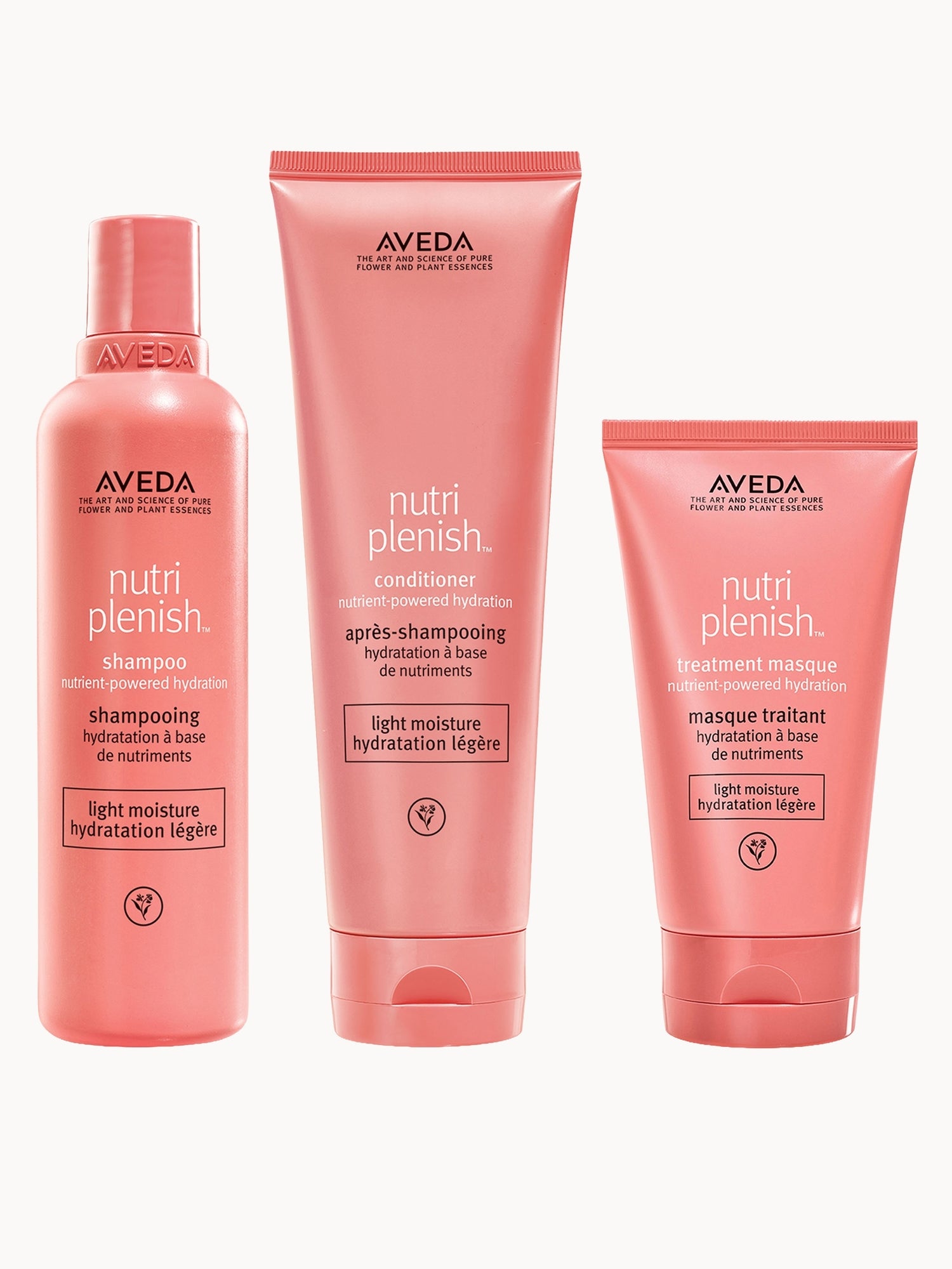 Aveda Nutriplenish Light Moisture Shampoo & Conditioner with Mask Bundle