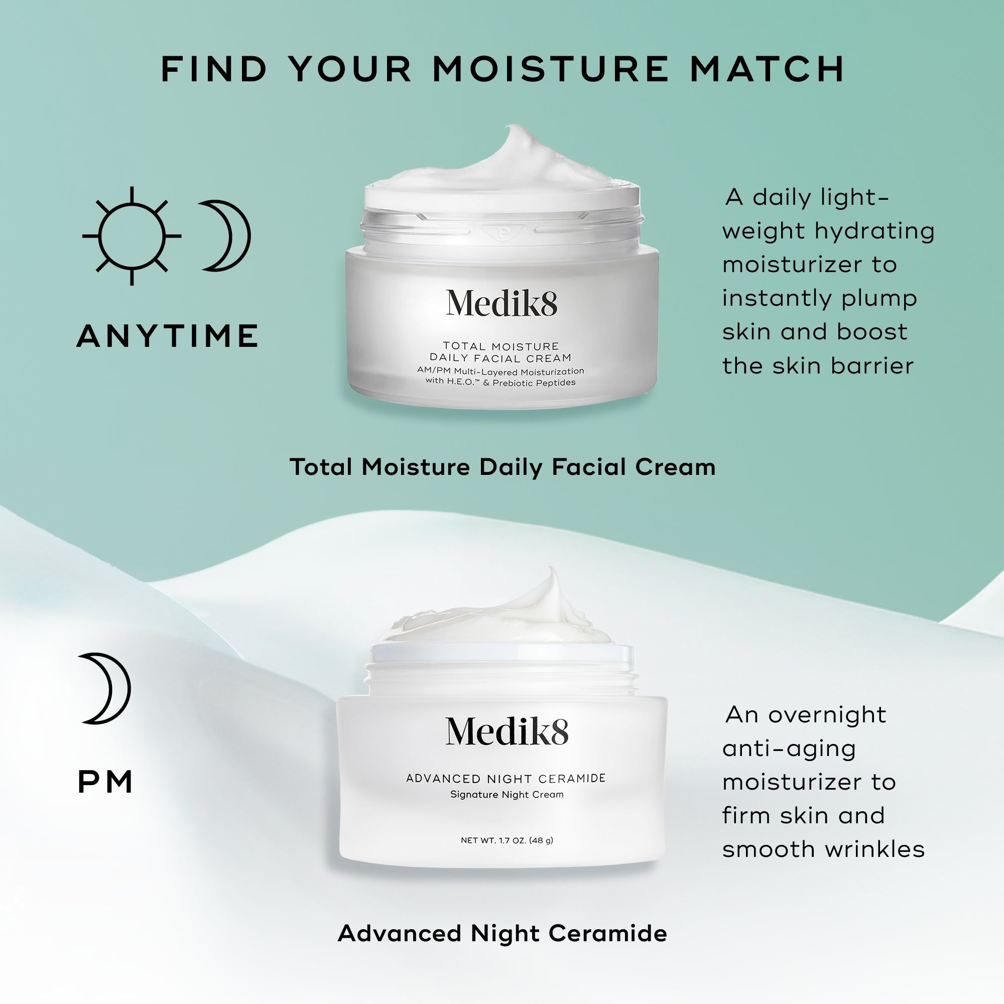 Medik8 Total Moisture Daily Facial Cream 48g | Dermstore