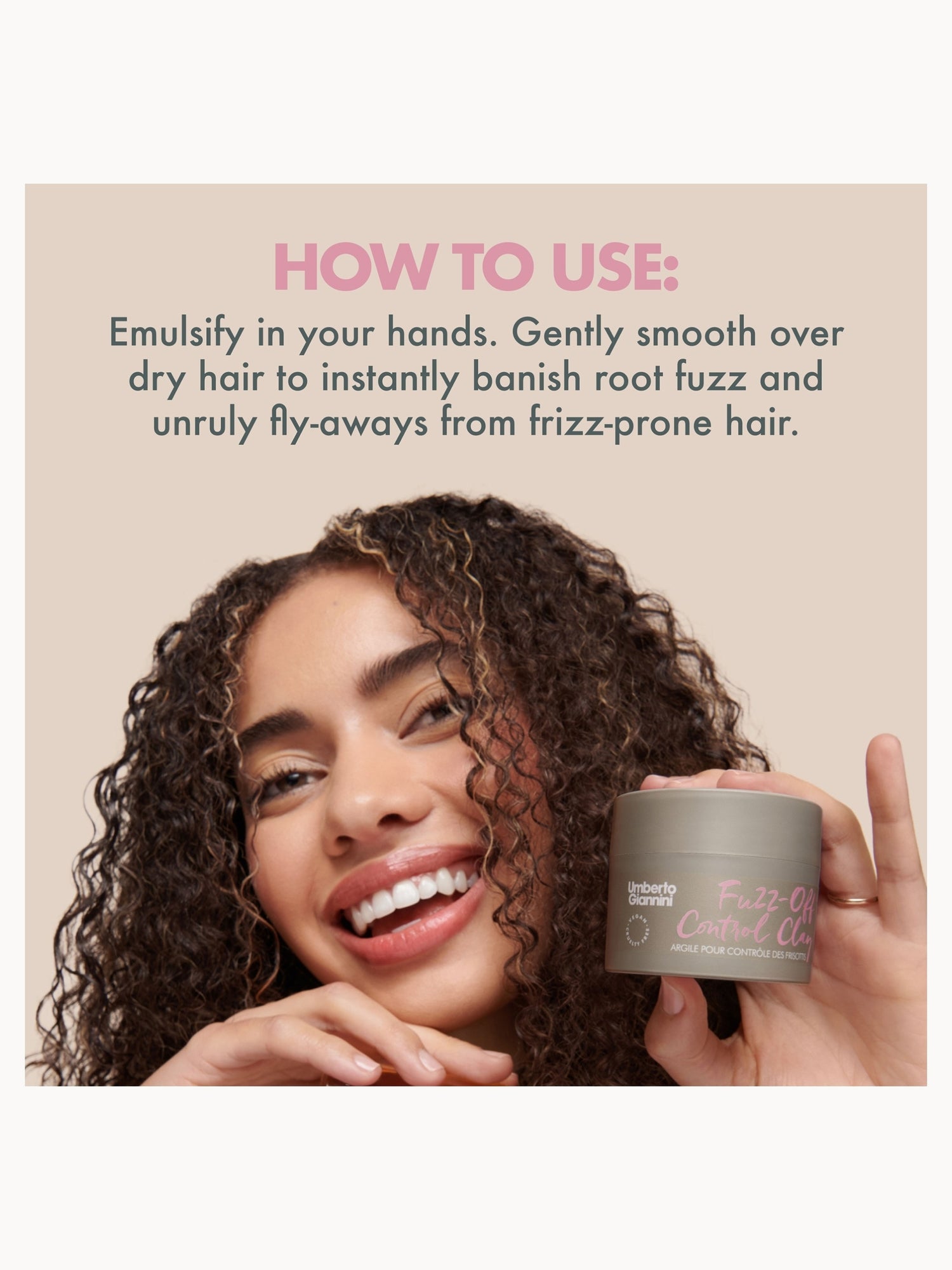 Umberto Giannini Fuzz Off Control Clay 100ml | LOOKFANTASTIC