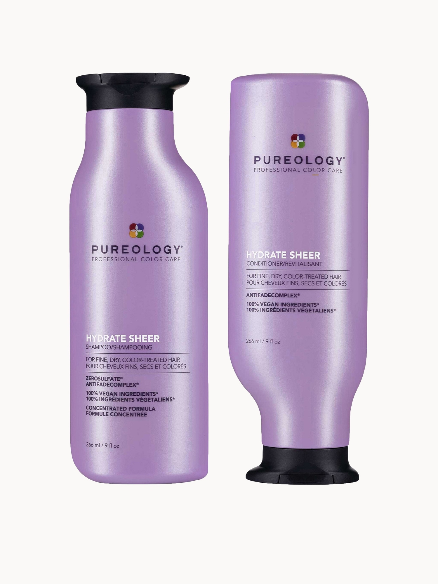 Pureology: Pureology Hydrate Sheer Shampoo and Conditioner Bundle for Fine, Dry Hair, Sulphate Free for a Gentle Cleanse