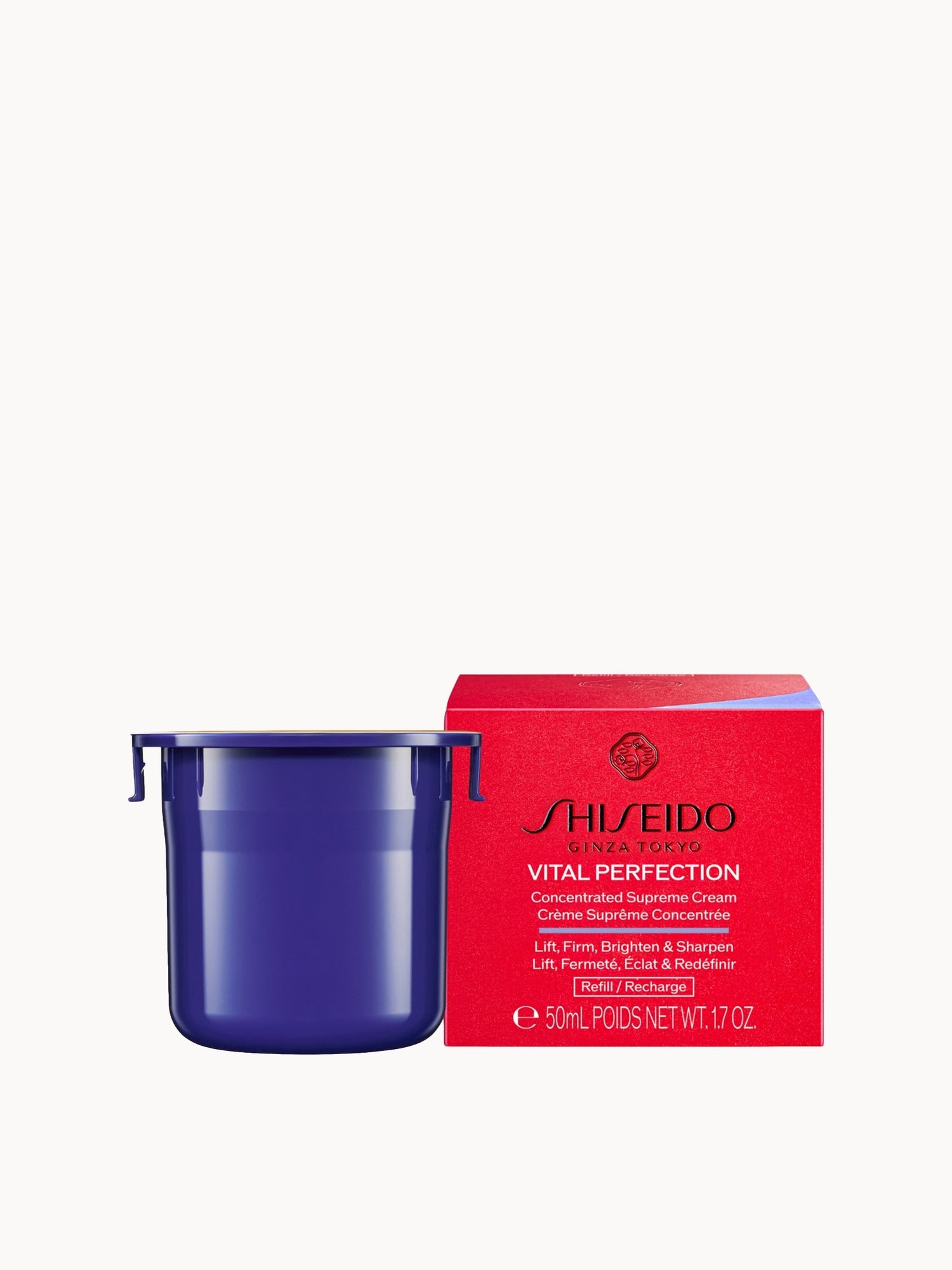 SHISEIDO VITAL PERFECTION シュプリームクリーム Shiseido Vital Perfection Supreme Cream 50ml Refill | LOOKFANTASTIC