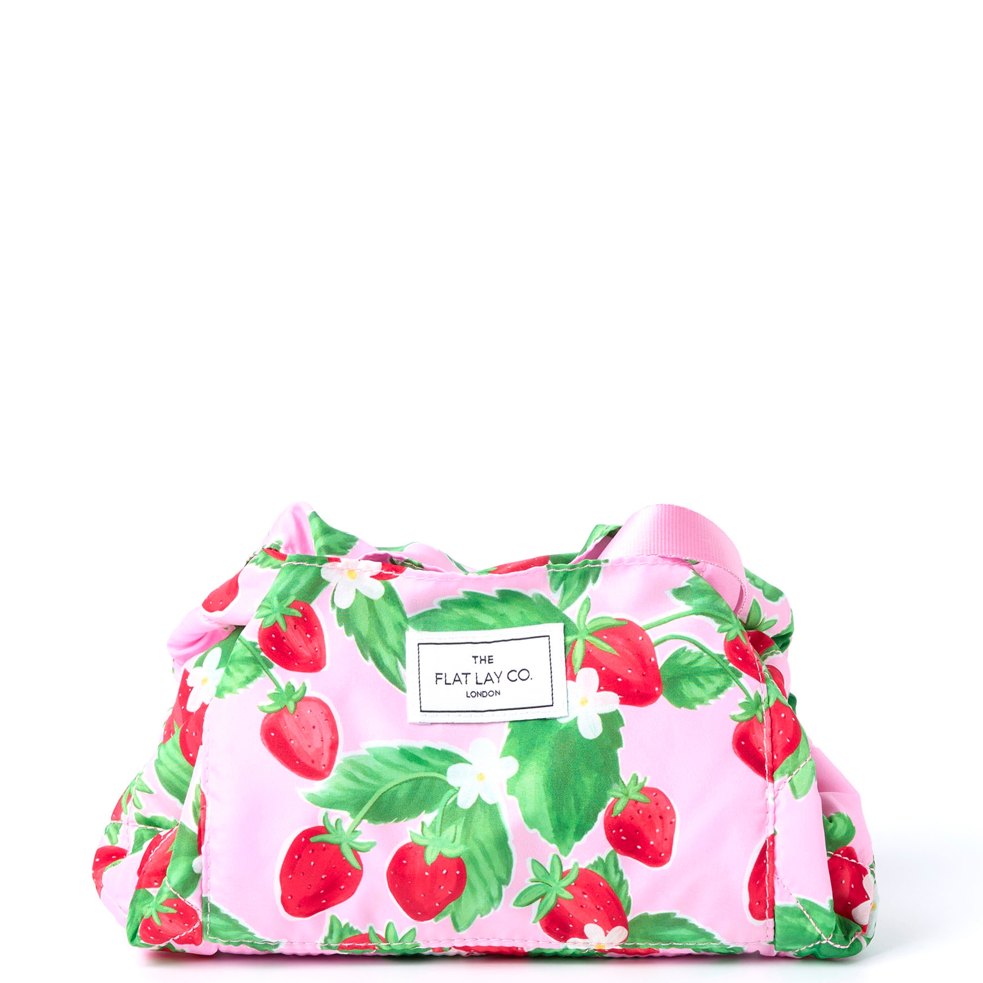 The Flat Lay Co. Drawstring Makeup Bag Summer Strawberries LOOKFANTASTIC