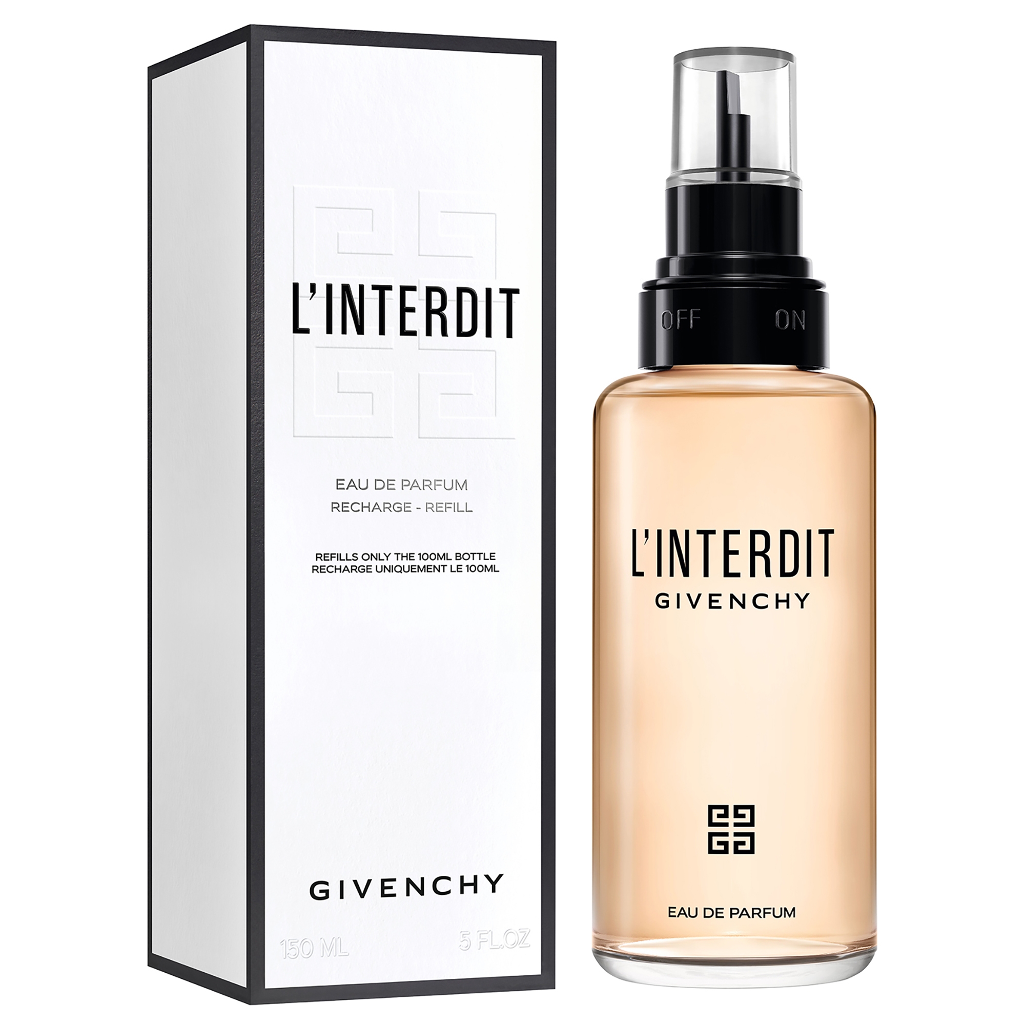 Givenchy L'Interdit 150ml リフィル Givenchy L'Interdit Eau de Parfum Refill 150ml | LOOKFANTASTIC