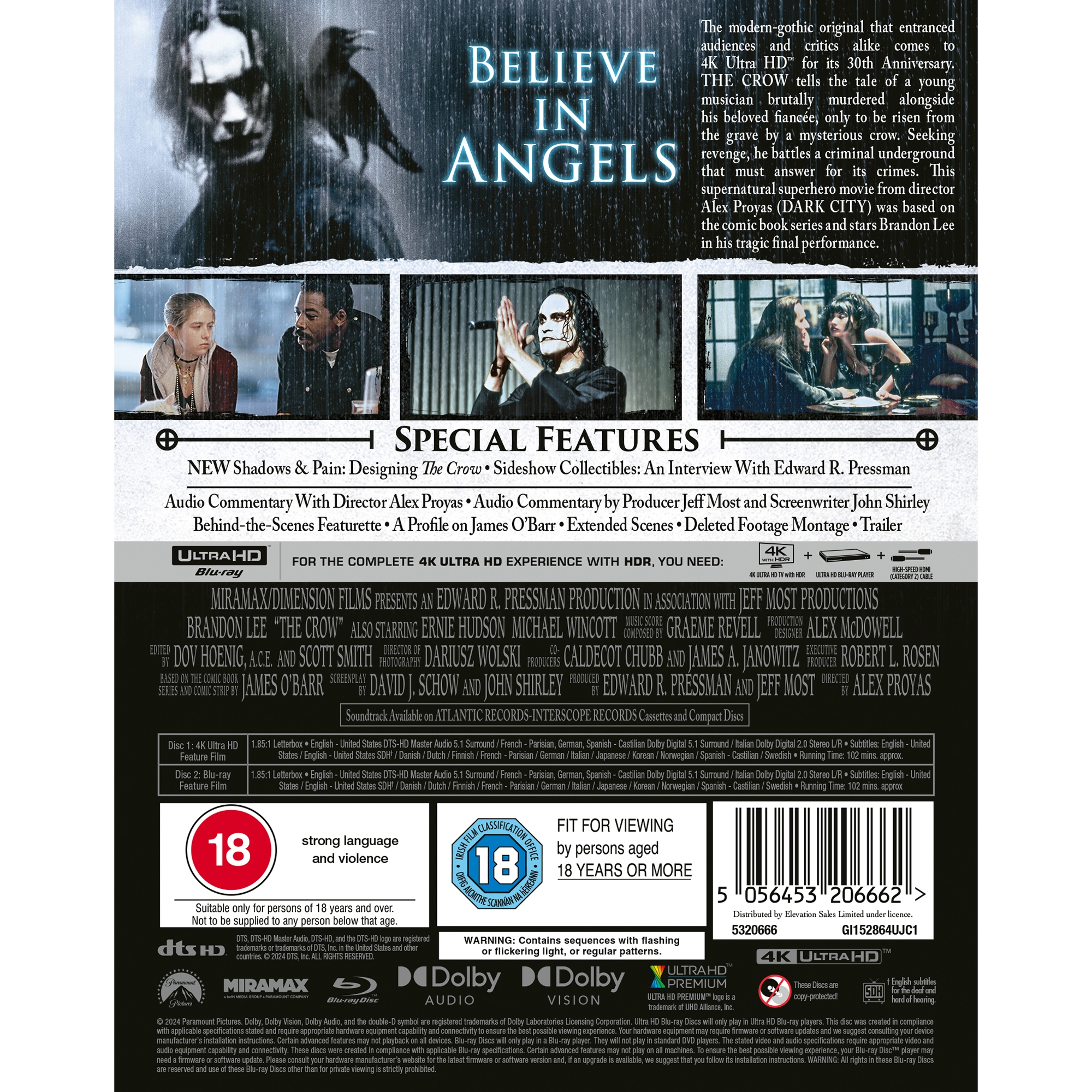 The Crow Zavvi Exclusive 4K Ultra HD Steelbook (Includes Blu-ray)