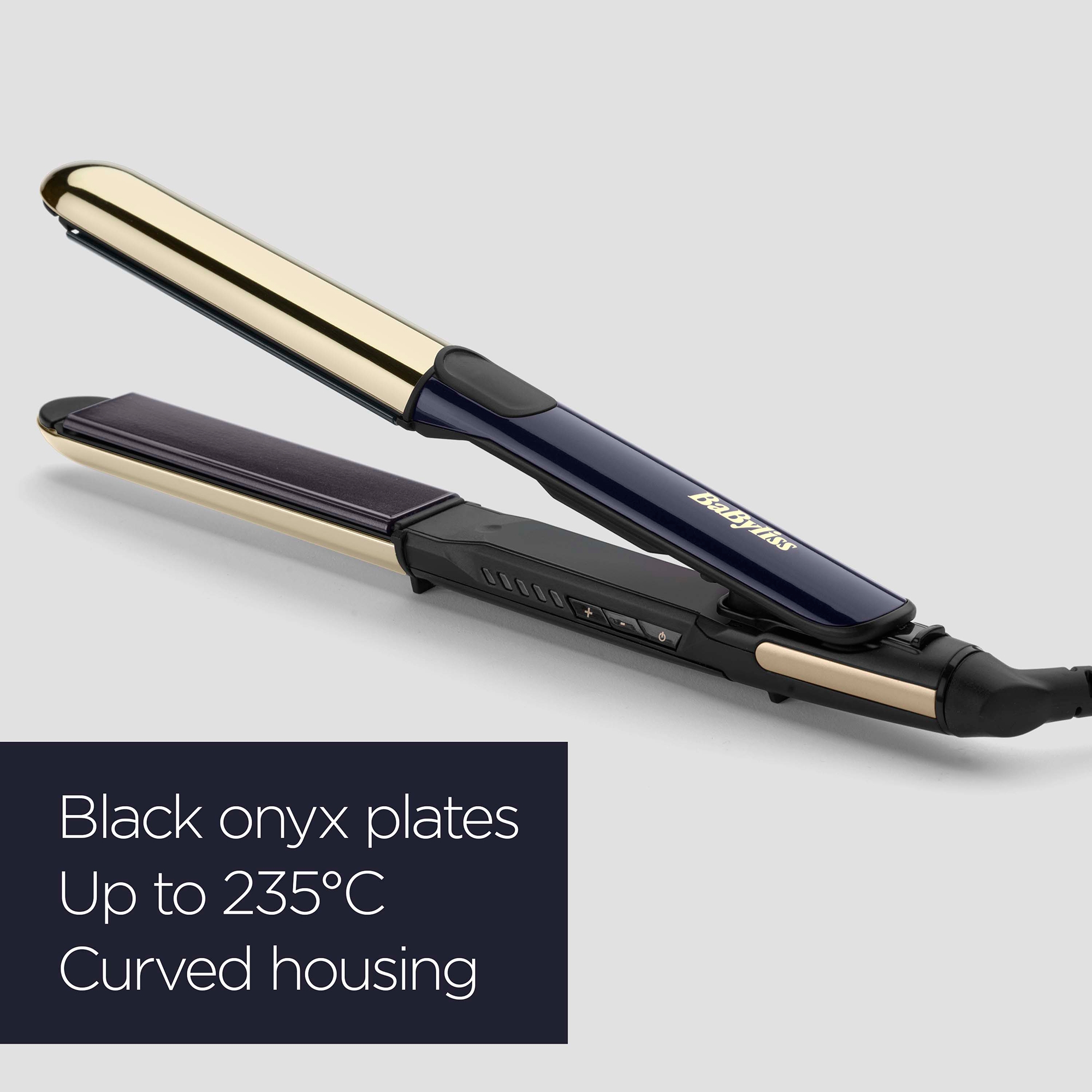 BaByliss Straight and Curl Hair Straightener Black Onyx LOOKFANTASTIC