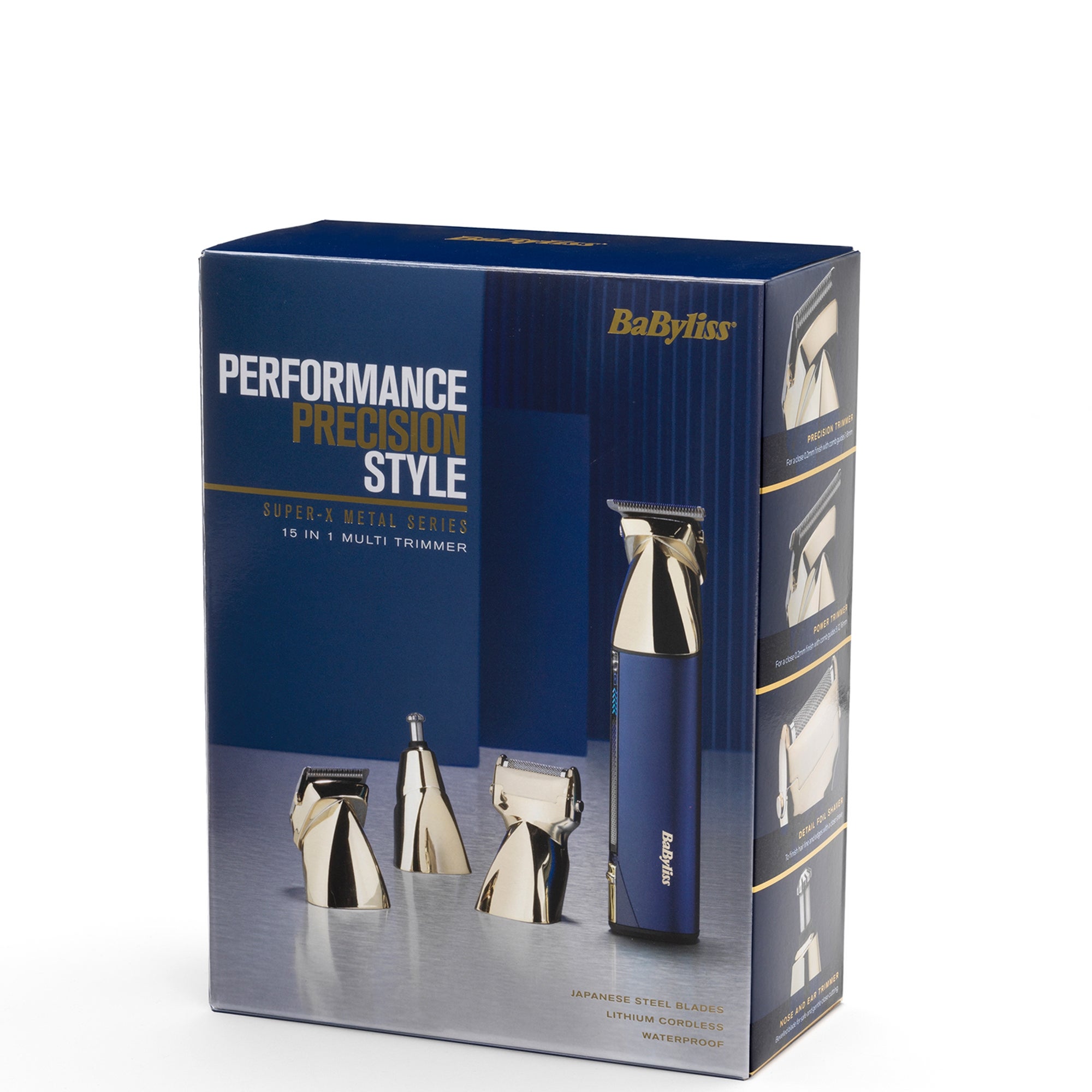BaByliss Super-X Metal Series 15-in-1 Multi Trimmer - Blue