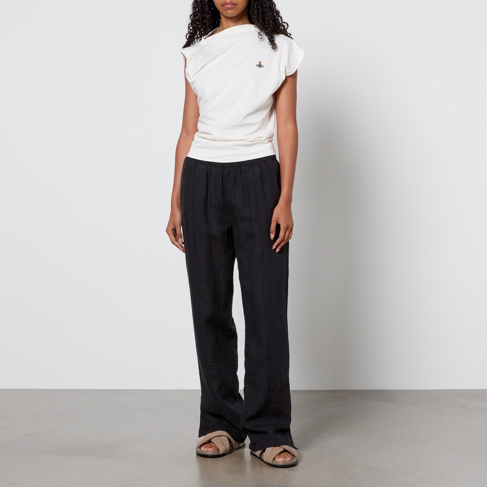 Vivienne Westwood Hebo Asymmetric Cotton-Jersey Top - XS