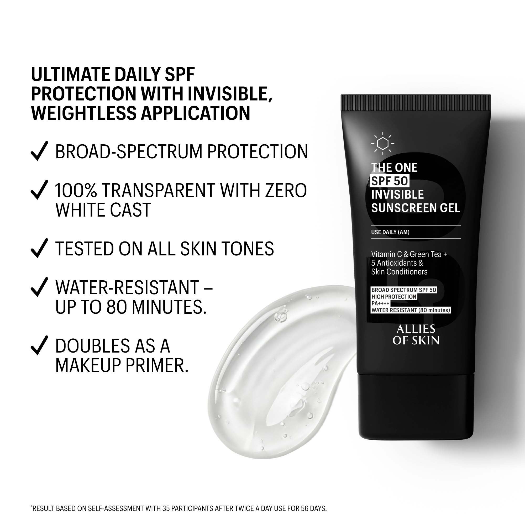 ALLIES OF SKIN THE ONE SPF 50 日焼け止め50ml Allies of Skin THE ONE SPF 50 Invisible Sunscreen Gel 50ml | Cult