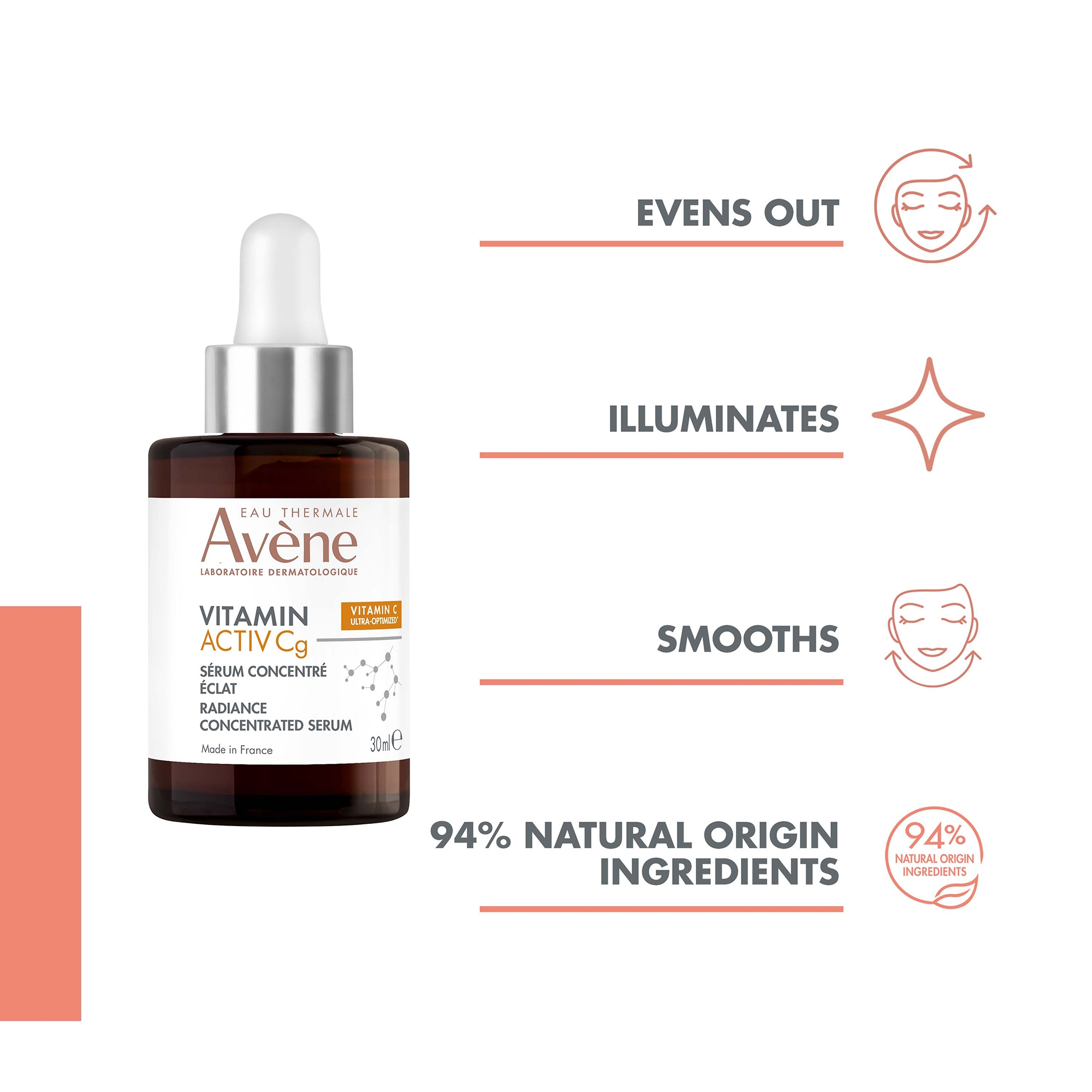 Avène Vitamin Activ Cg Radiance Concentrated Serum 30ml | Dermstore