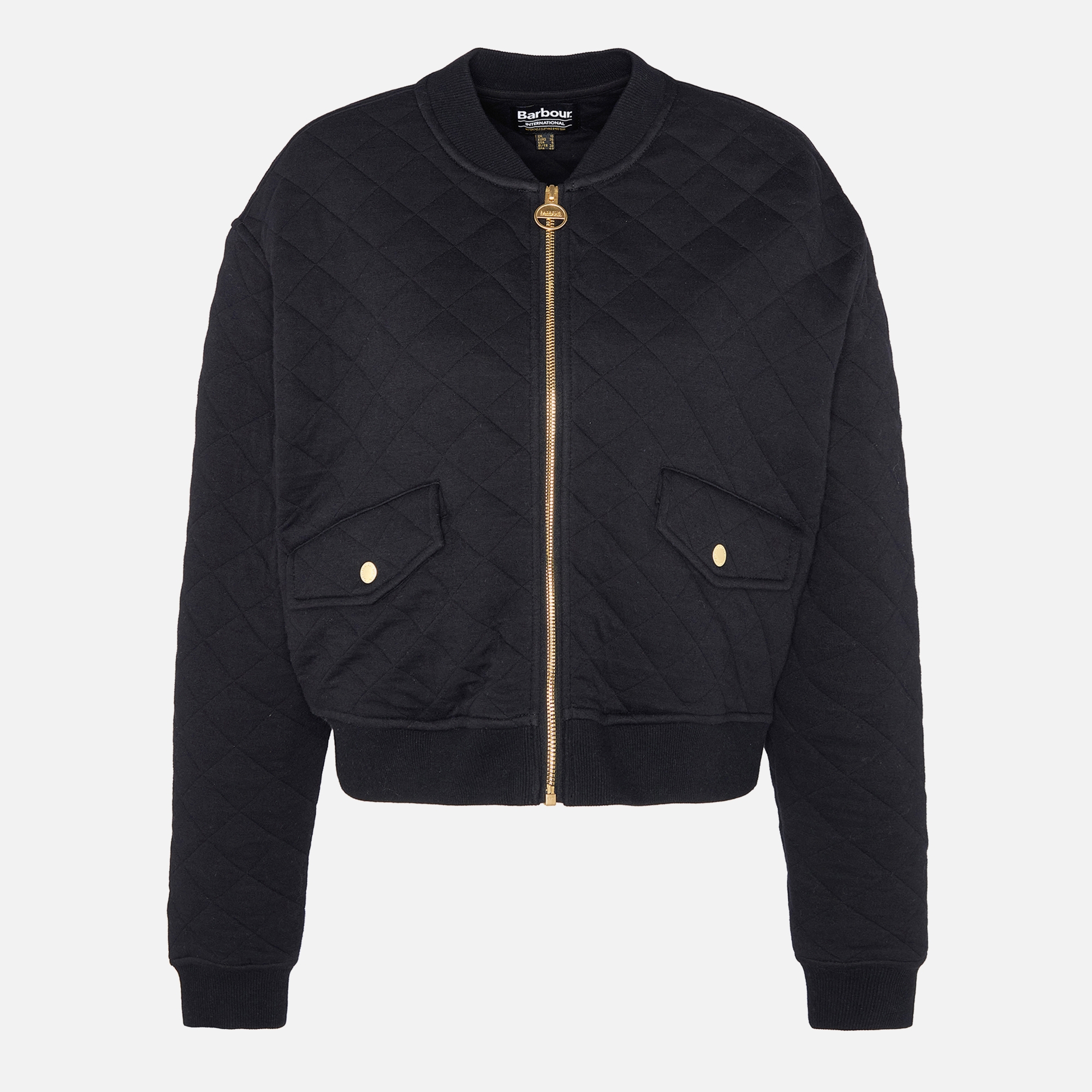 Barbour quilted bomber jacket online