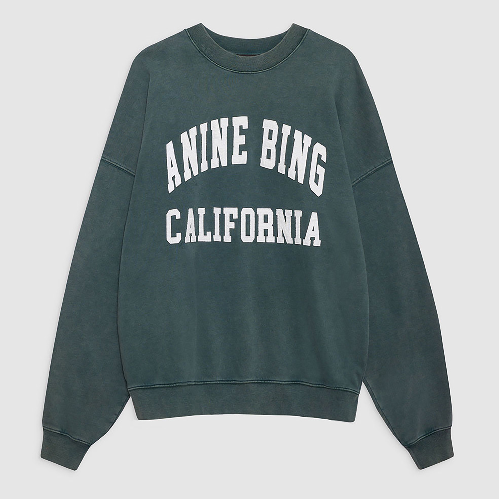 Anine Bing Miles Organic Cotton-Jersey Sweatshirt - L | Coggles