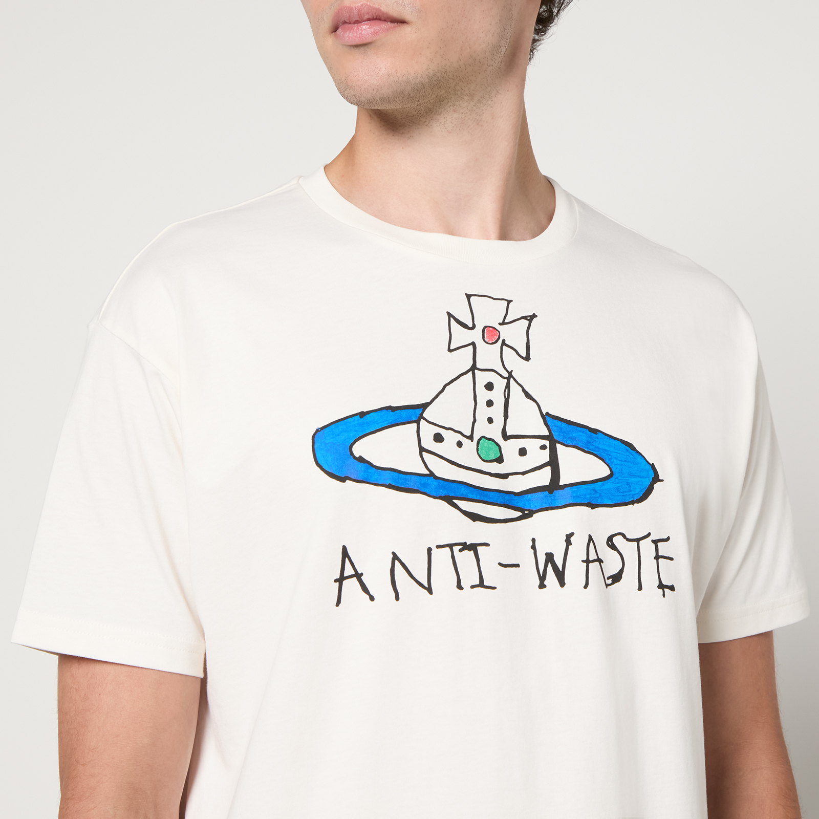 【関税込み】Vivienne Westwood グレー Anti-Waste Tシャツ Gray 'Anti-Waste' T-Shirt by Vivienne Westwood on Sale