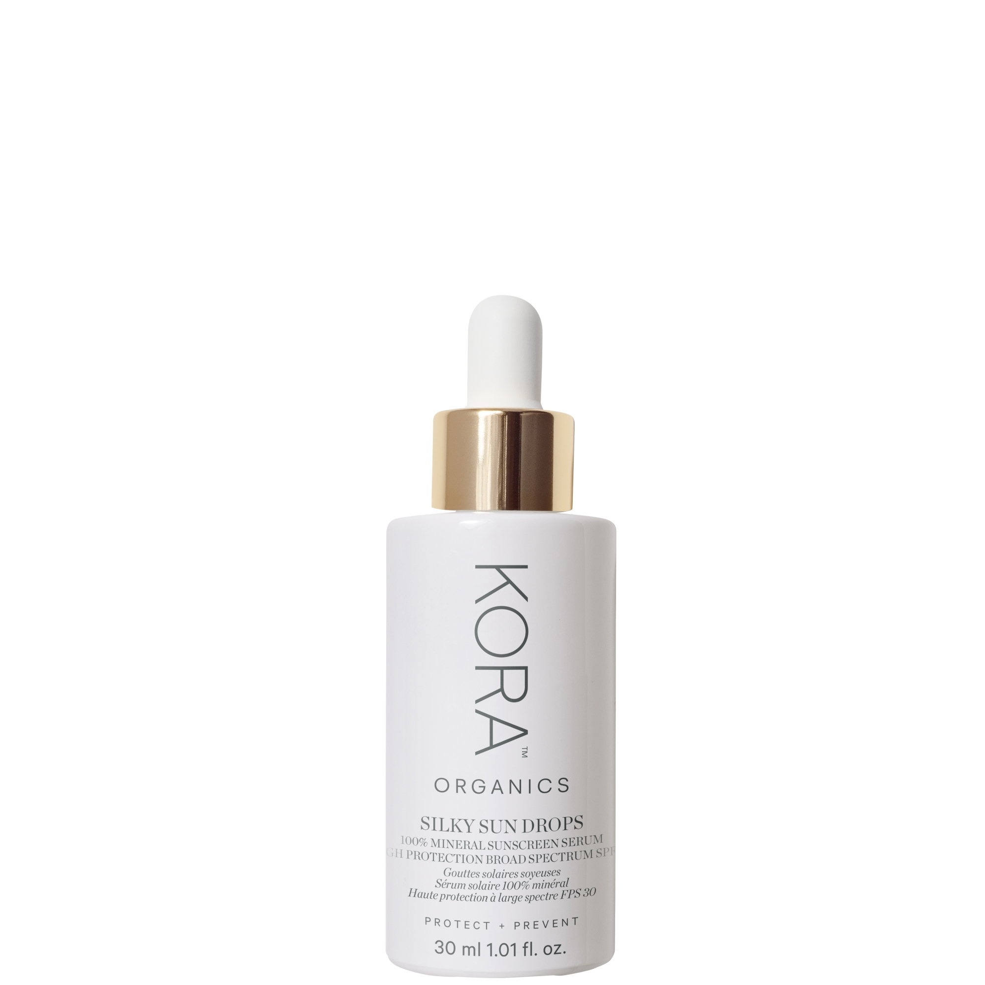cult Kora Organics Silky Sun Drops 100% Mineral Sunscreen Serum 30ml