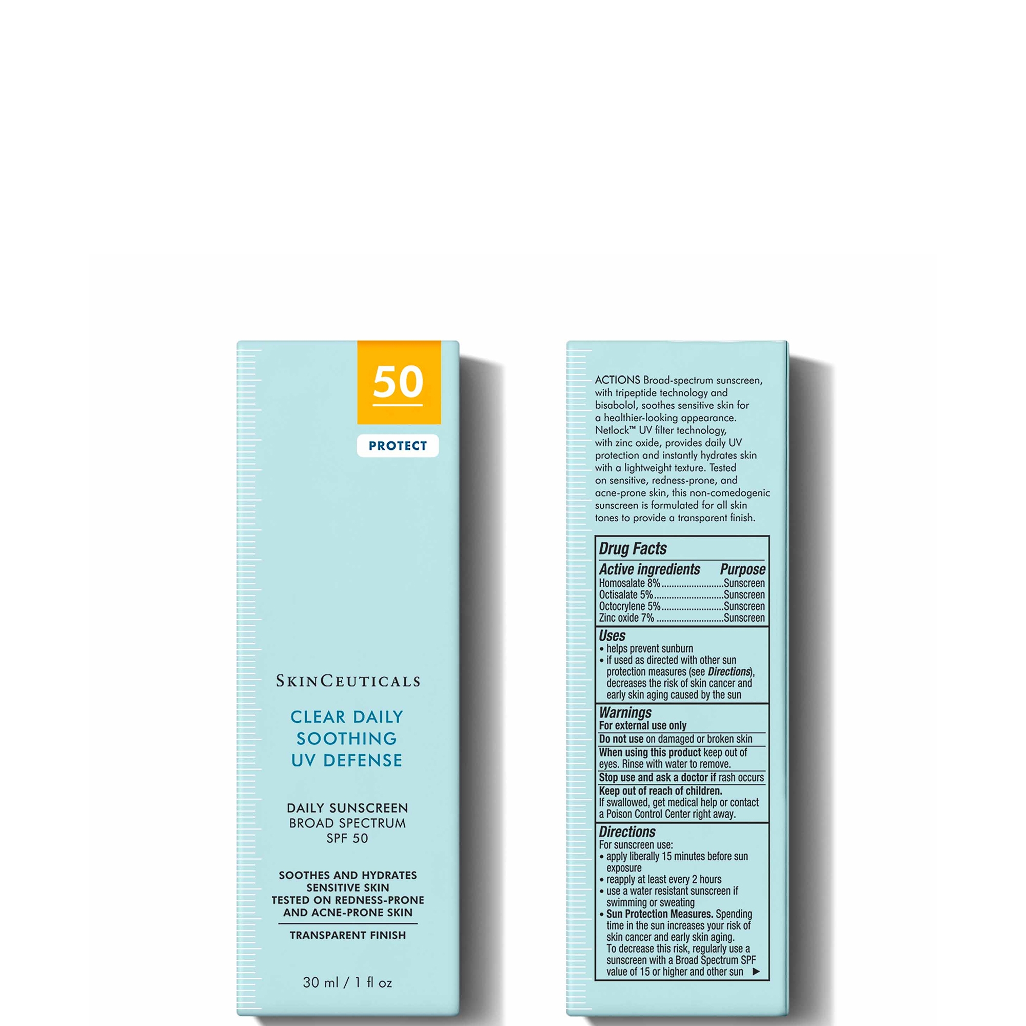 SkinCeuticals Clear Daily Soothing UV Defense Cream SPF 50