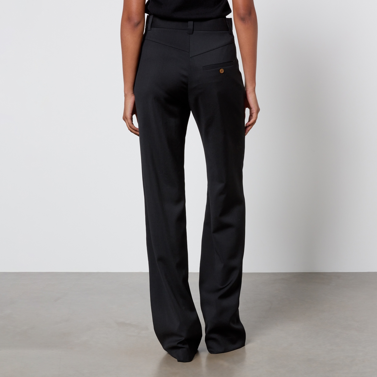 パンツ VIVIENNE WESTWOOD Embroidered Wool Ray Pant Vivienne Westwood plaid-check Pattern straight-leg Trousers