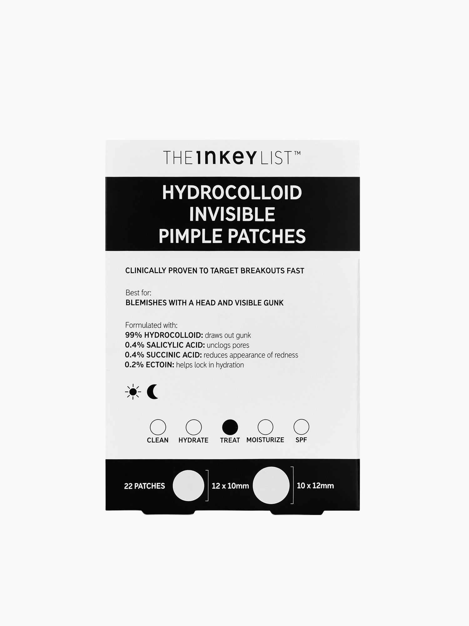 The INKEY List Hydrocolloid Invisible Pimple Patches (22 patches)
