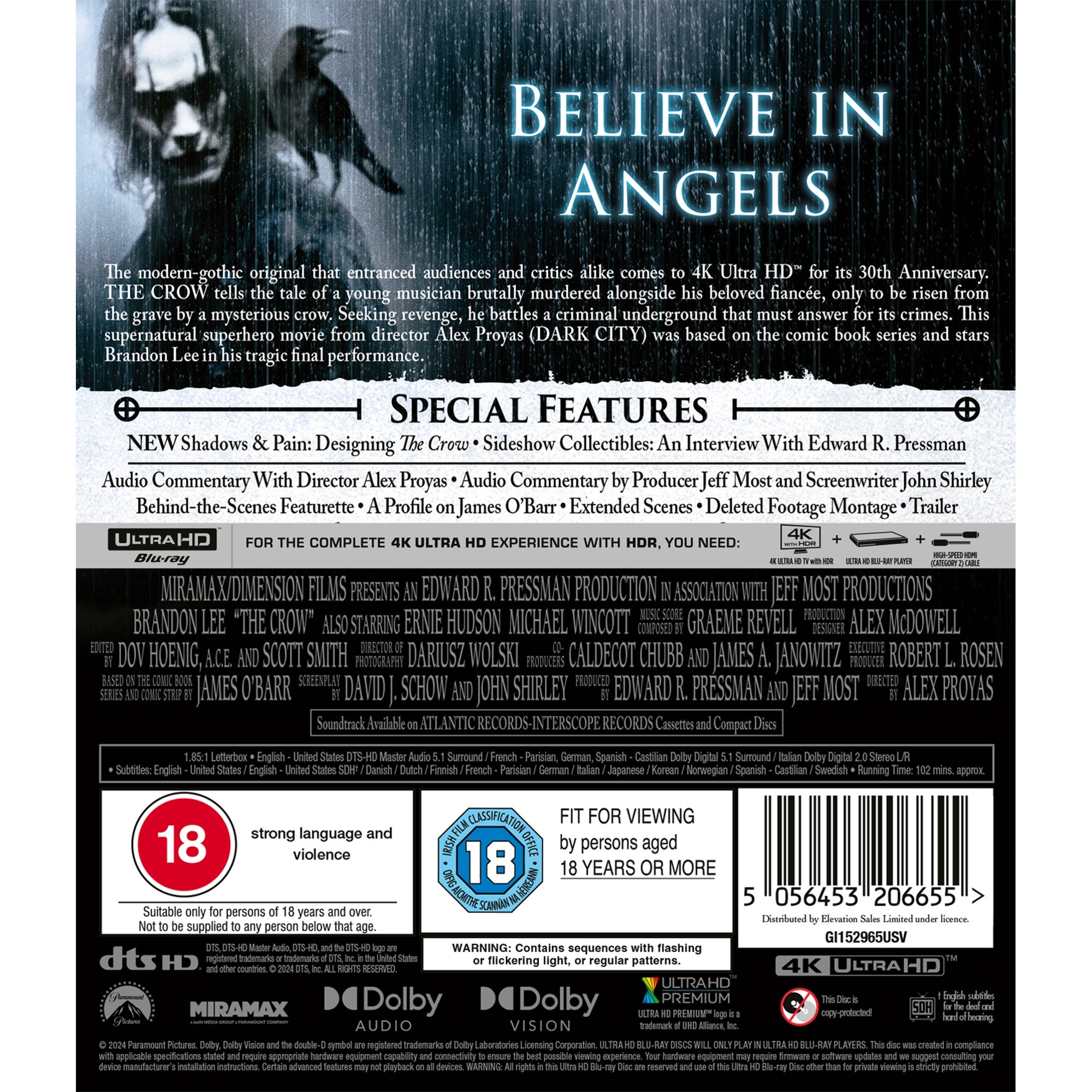 The Crow 4K Ultra HD Steelbook (Includes Blu-ray)