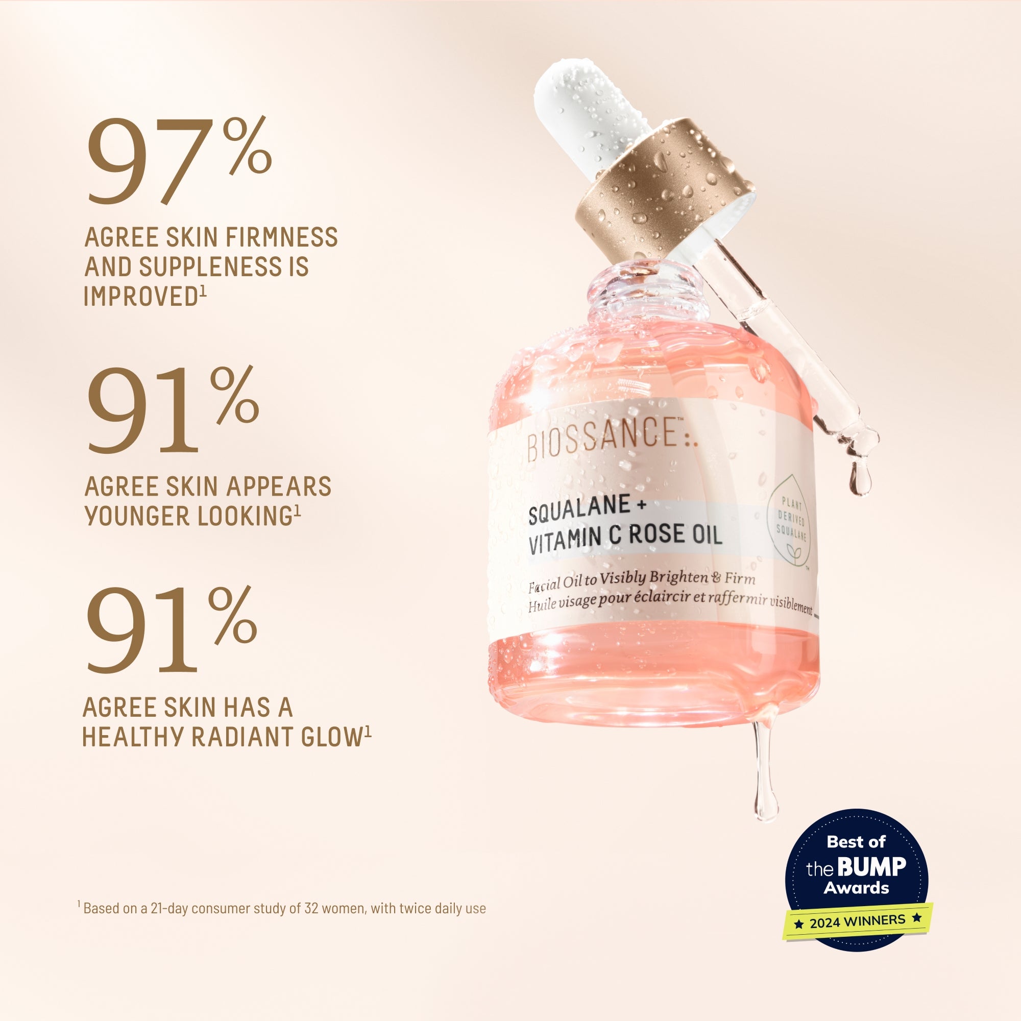 Squalane + Vitamin C Rose Oil | Biossance
