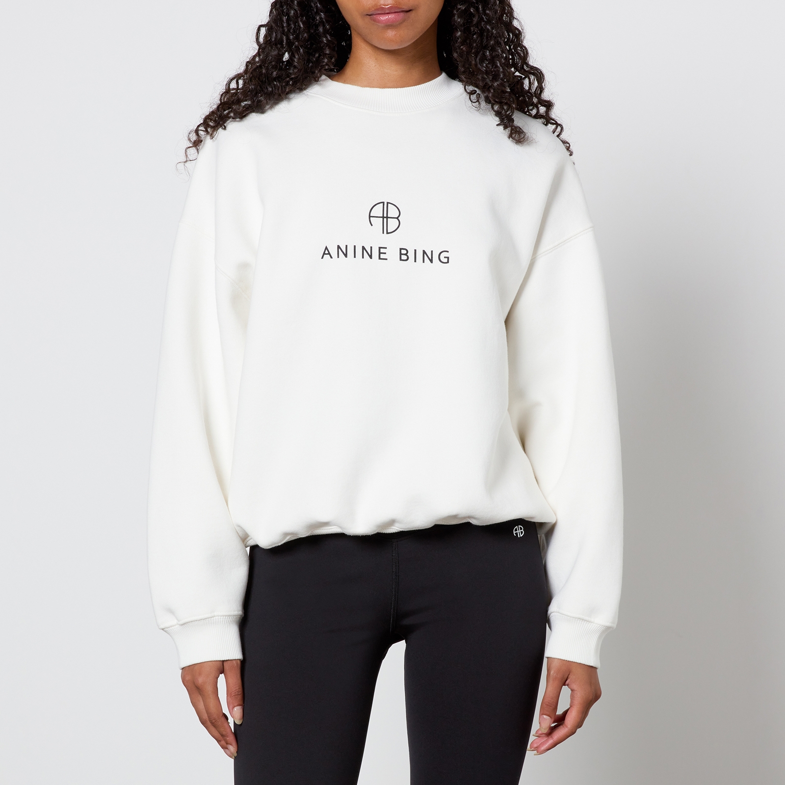 Anine Bing Jaci Cotton-Blend Jersey Sweatshirt - M | Coggles