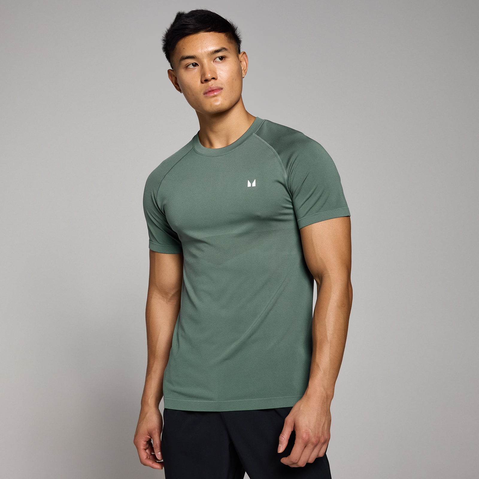GUBIDIAO Men's Summer Striped T-Shirt - Casual Short Sleeve Muscle Fit Tee (Khaki, Medium)