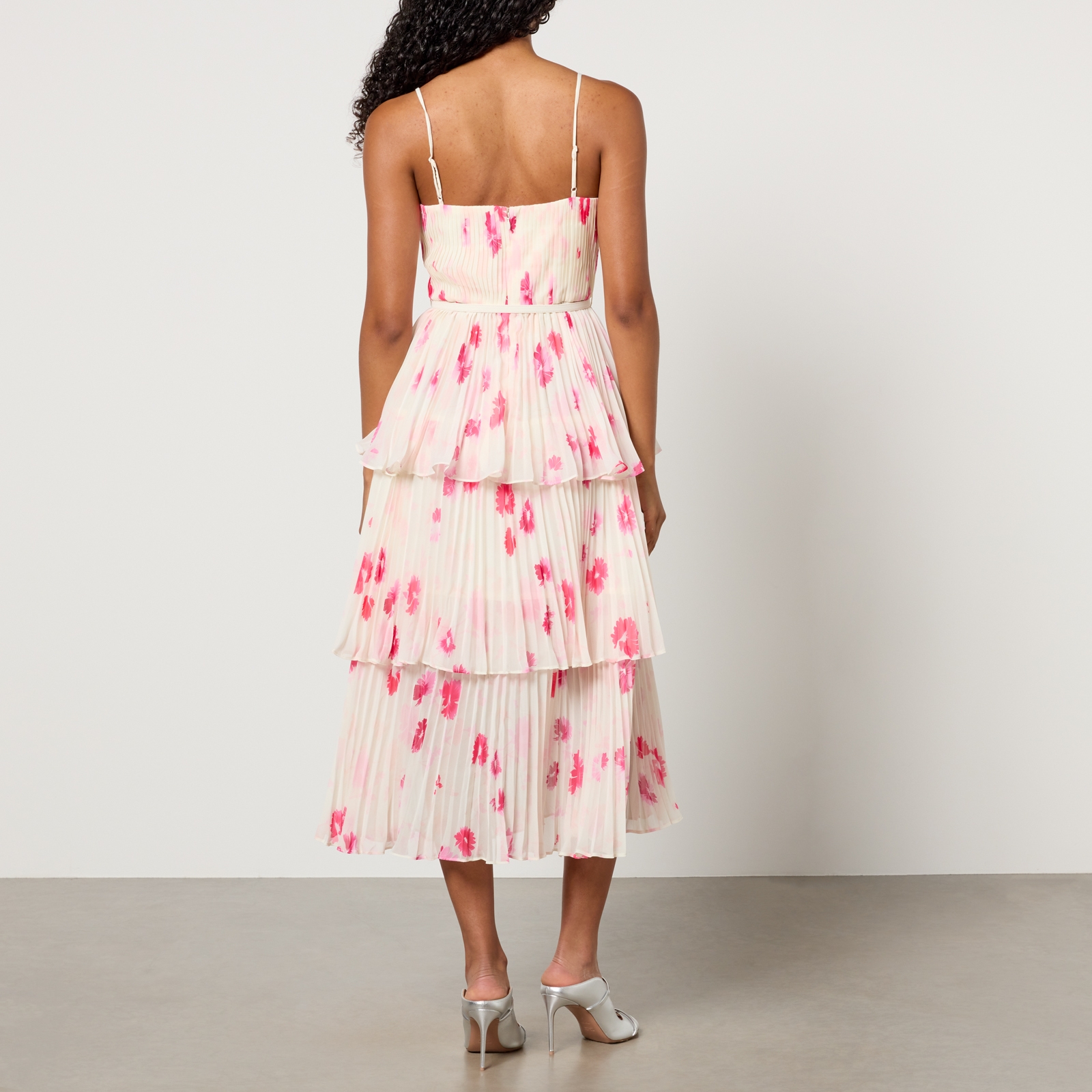 self-portrait☆Chiffon Midi Dress ワンピース 2色【UK発】 Navy Printed Chiffon Midi Dress – self-portrait-US