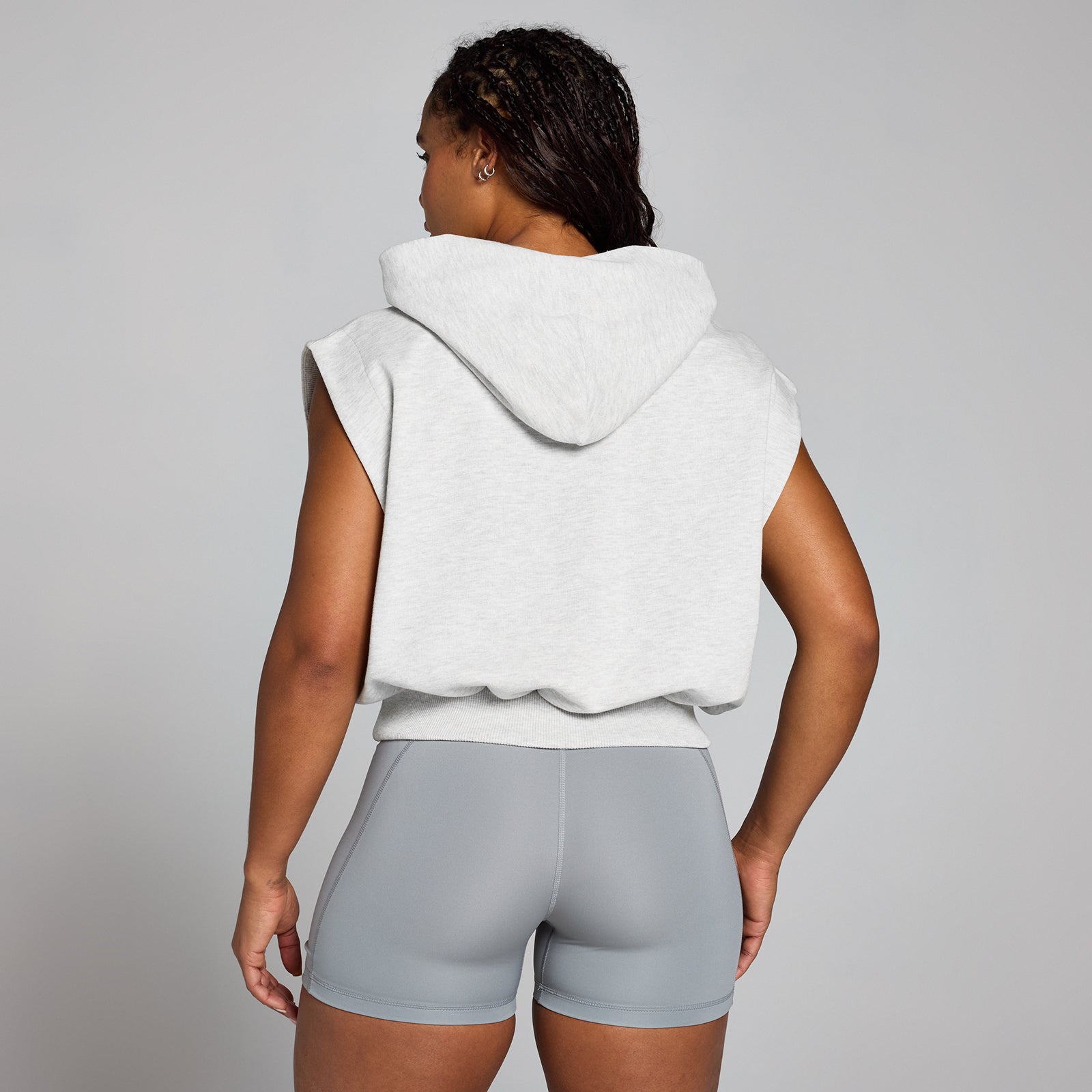 Pull à Capuche Gris Femme MP - Taille M - Mélange Coton - Confort Décontracté