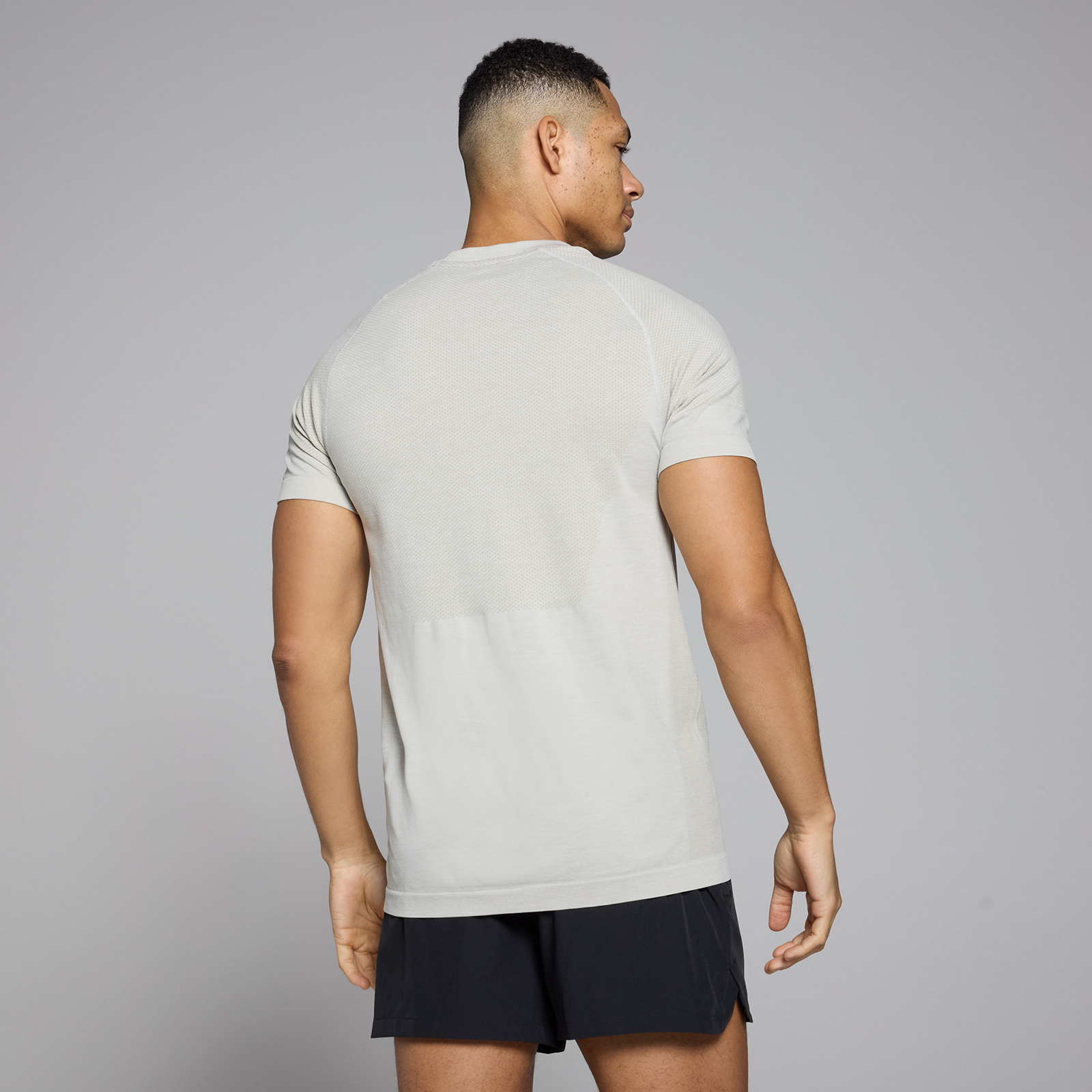 MP Men's Seamless Short Sleeve T-Shirt - Tan Marl | Myprotein UK