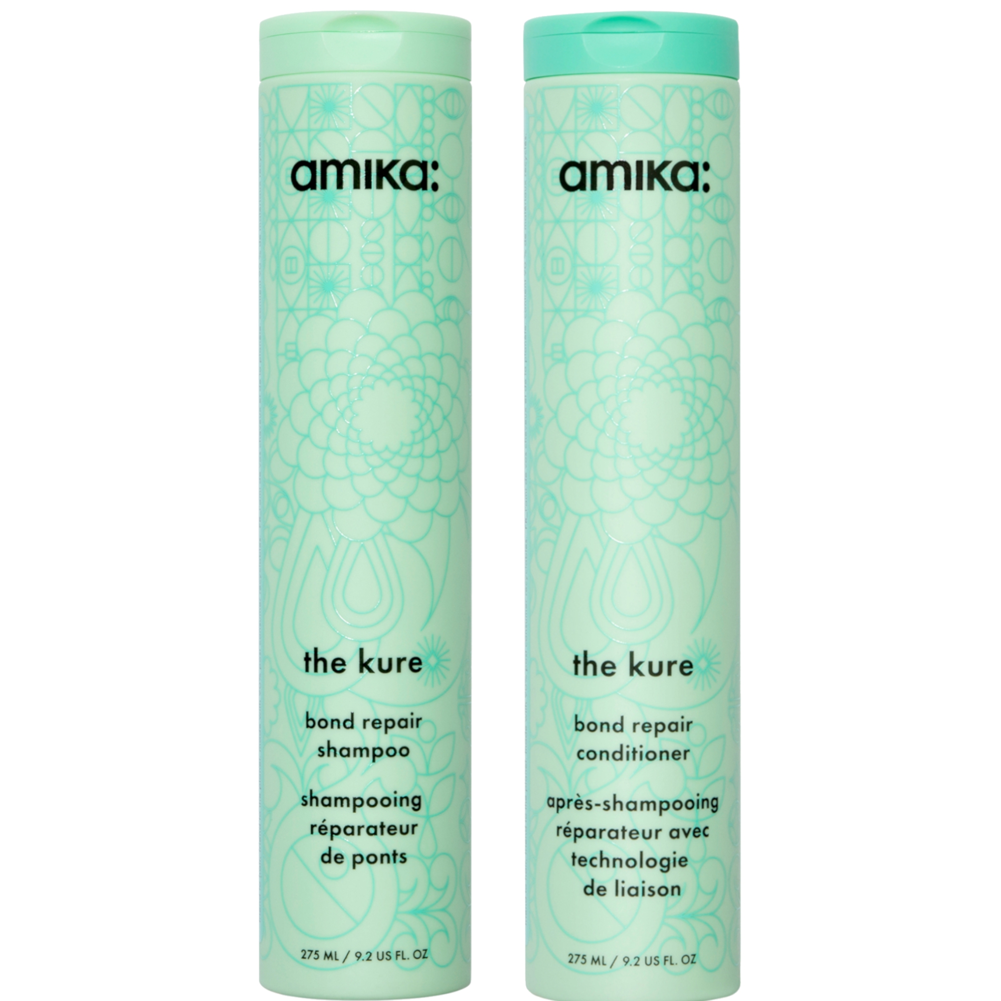cult amika The Kure Strength Repair Shampoo and Conditioner Bundle