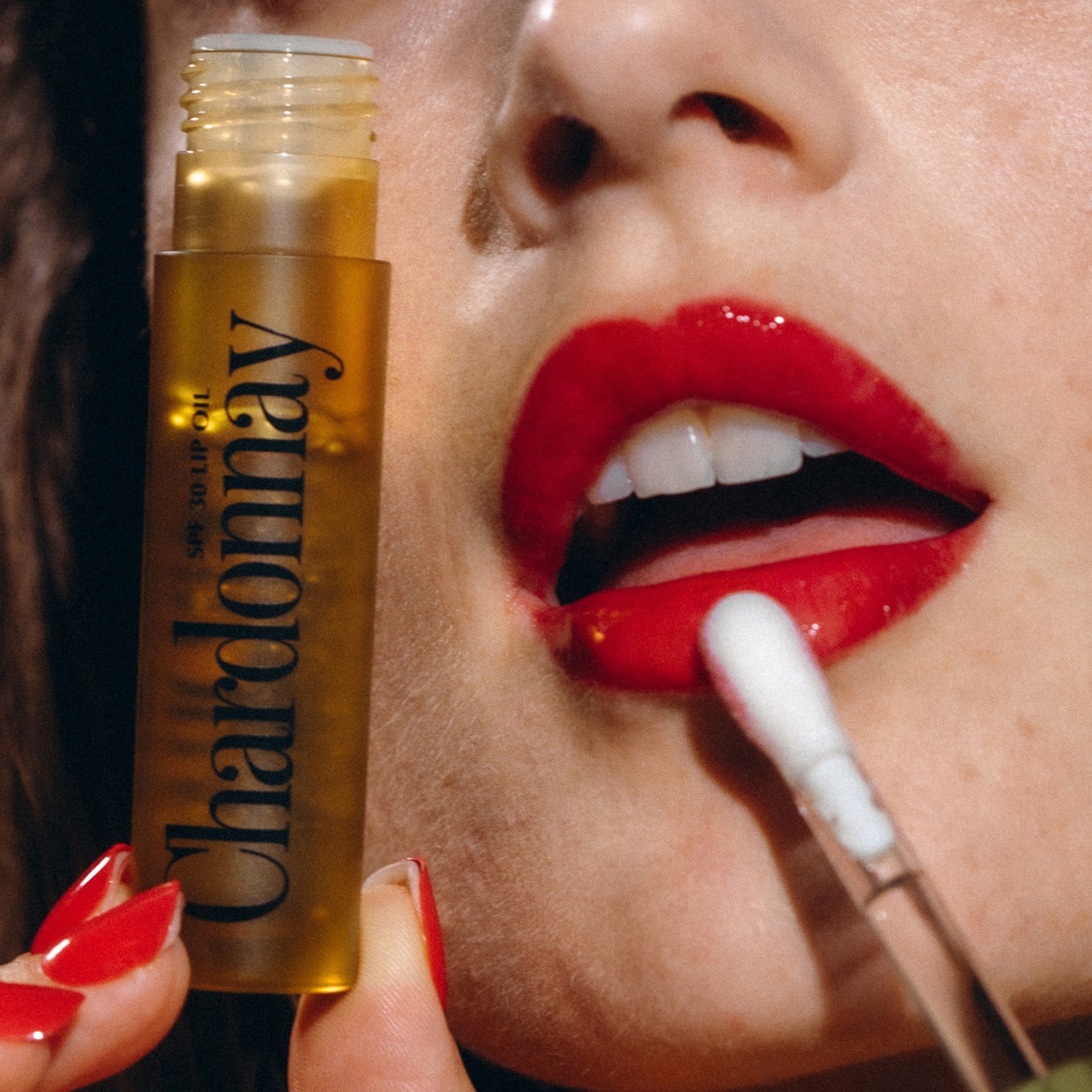 lip oil with spf hyaluronic acid vitamin c niacinamide Vacation Chardonnay Lip Oil