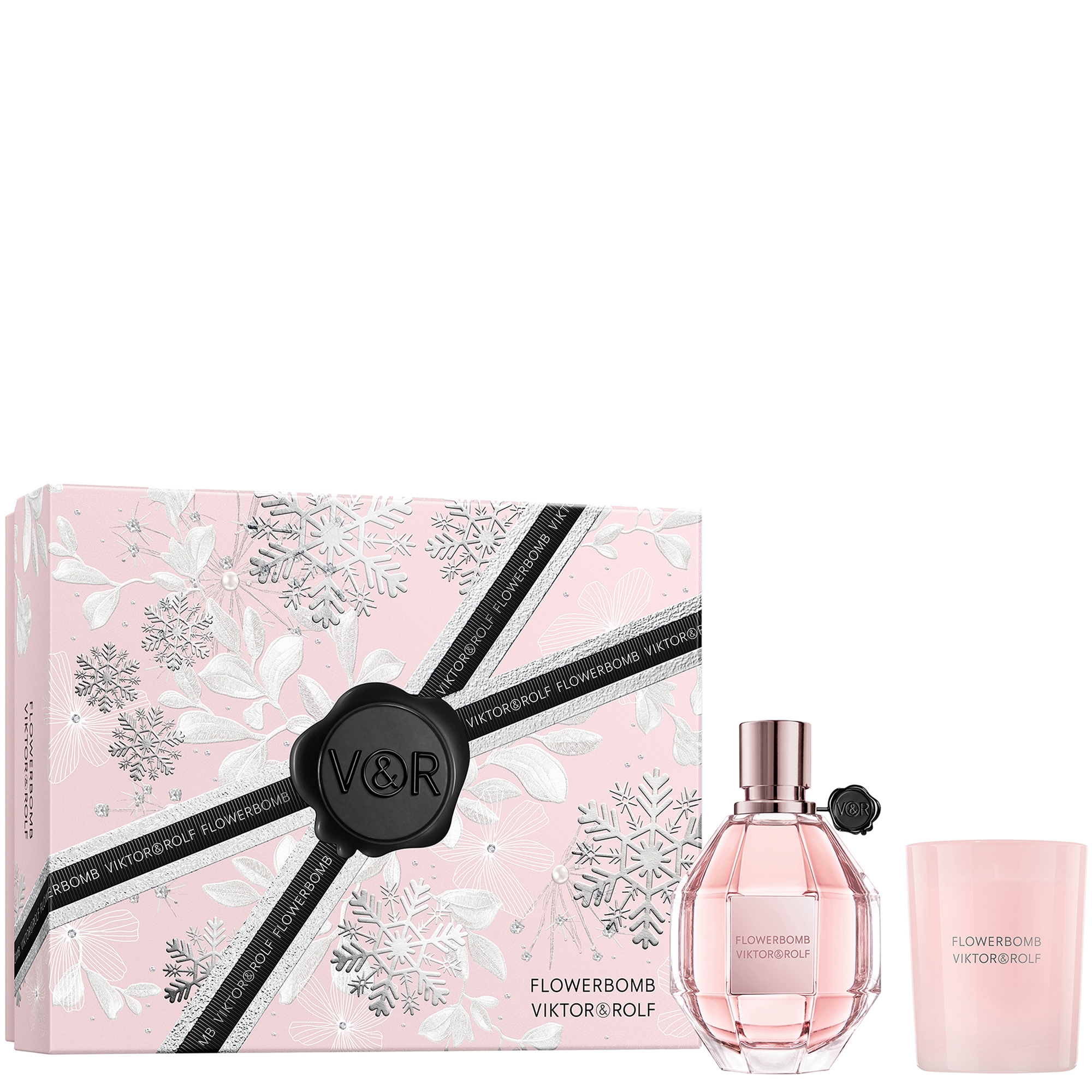 値下げ！FLOWERBOMB VIKTOR &ROLF キャンドル付き❣️ Viktor & Rolf Flowerbomb Eau De Parfum 100ml Candle Gift Set