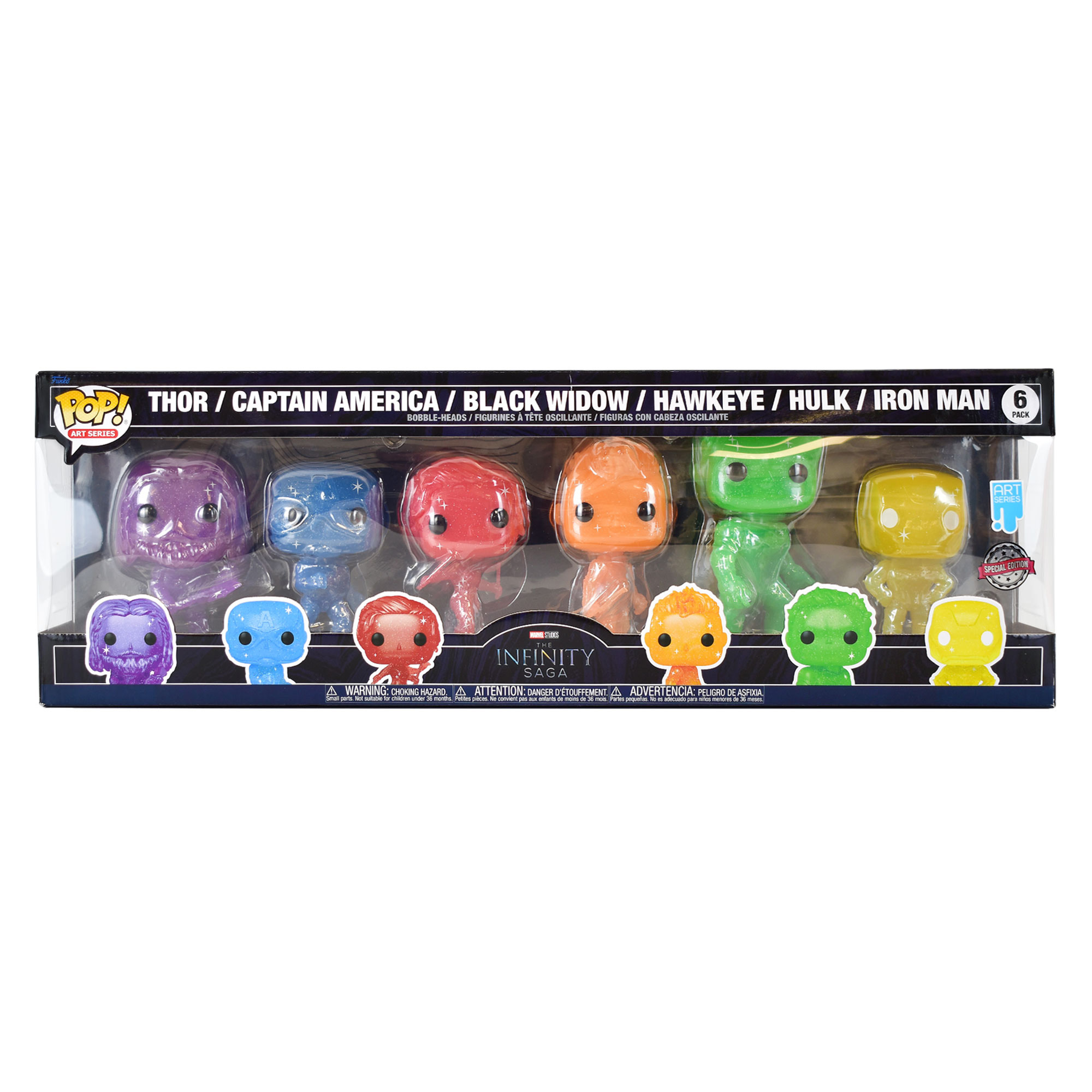 Funko POP Artist Series Infinity Saga 6PK Avengers w/B - SP Edition