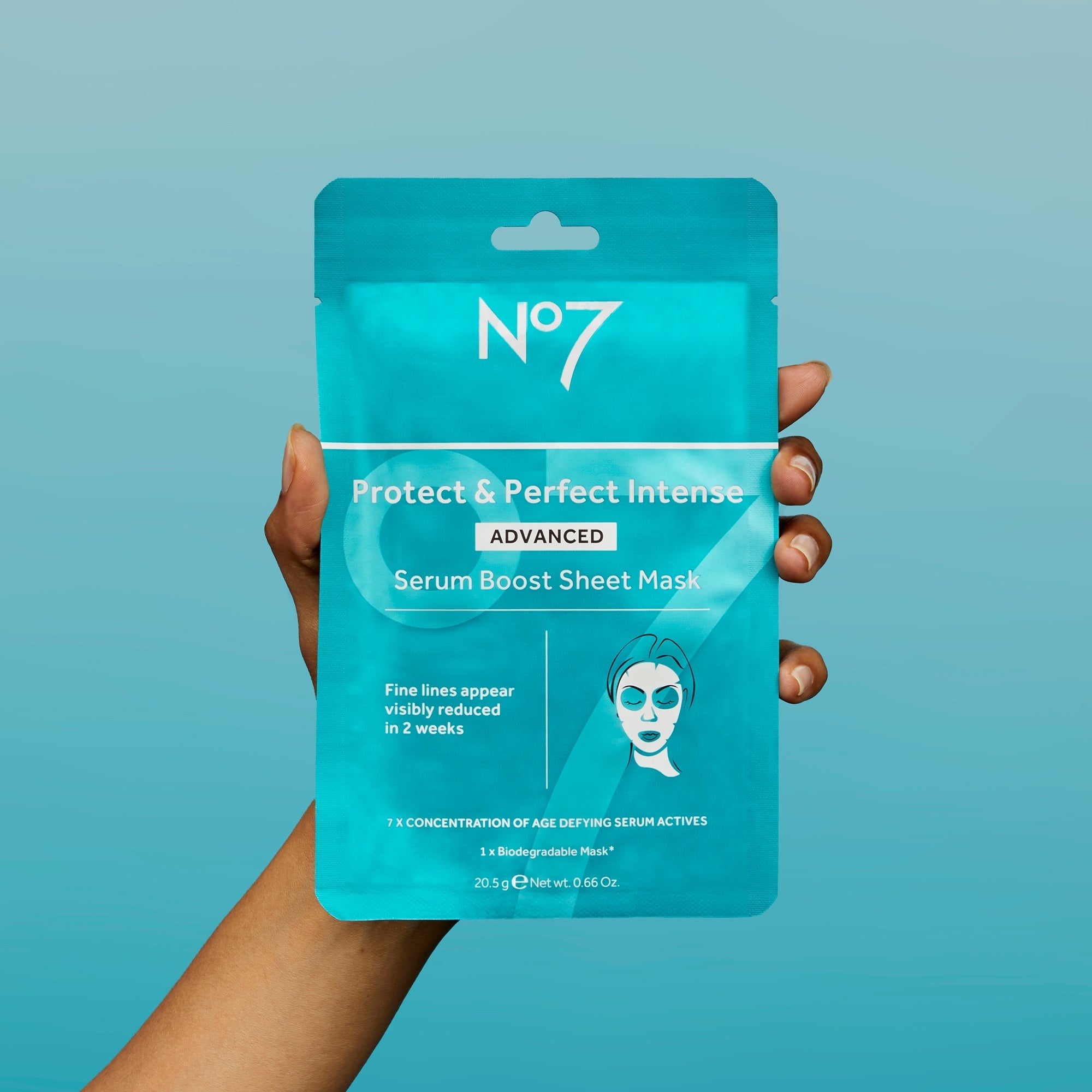 No7 Protect & Perfect Intense ADVANCED Serum Boost Sheet Mask 20.5g ...