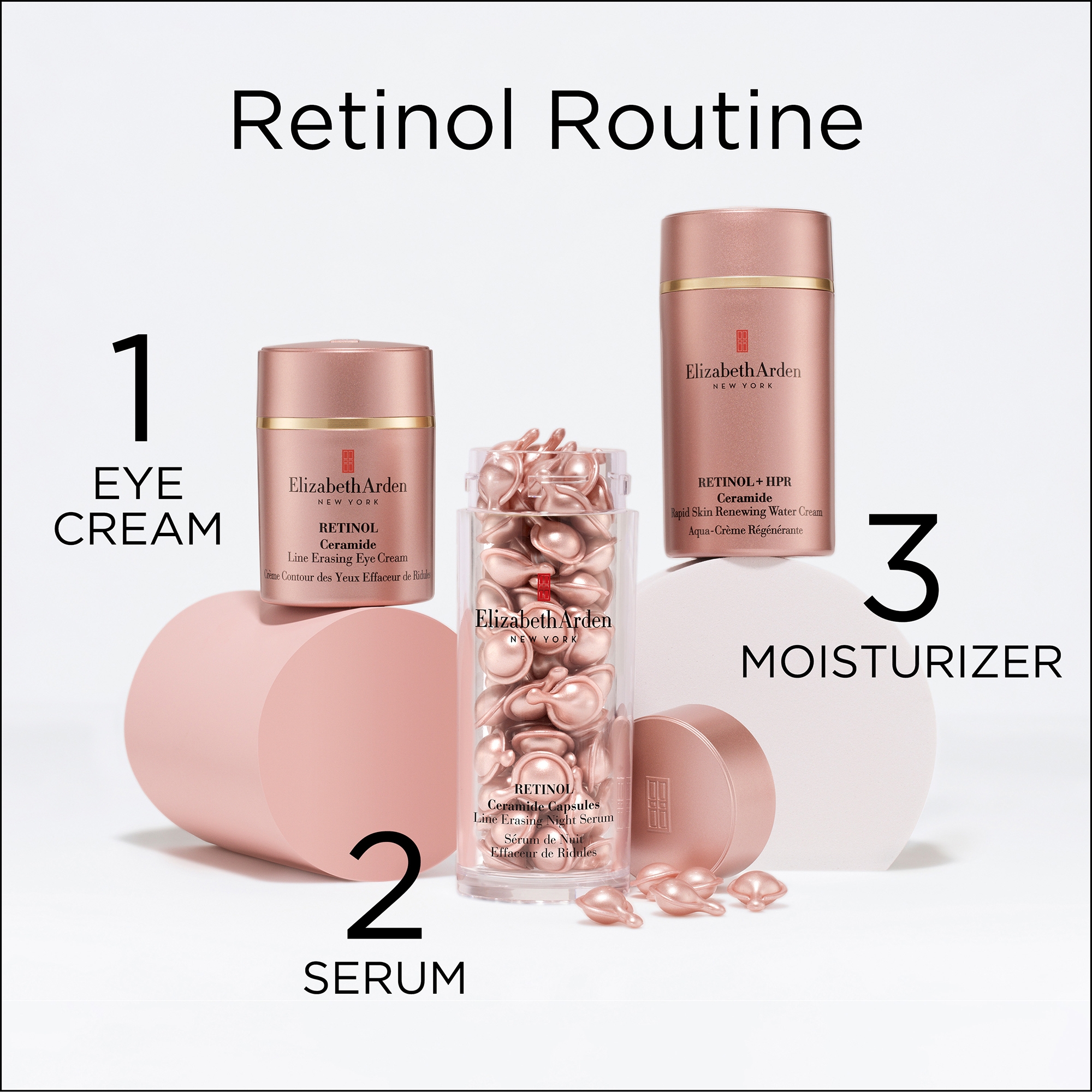 Elizabeth Arden Retinol + HPR Ceramide Capsules Rapid Skin Renewing Serum 90 Capsules | LOOKFANTASTIC Elizabeth Arden Retinol + HPR Ceramide Capsules Rapid Skin Renewing Serum 90 Capsules | LOOKFANTASTIC